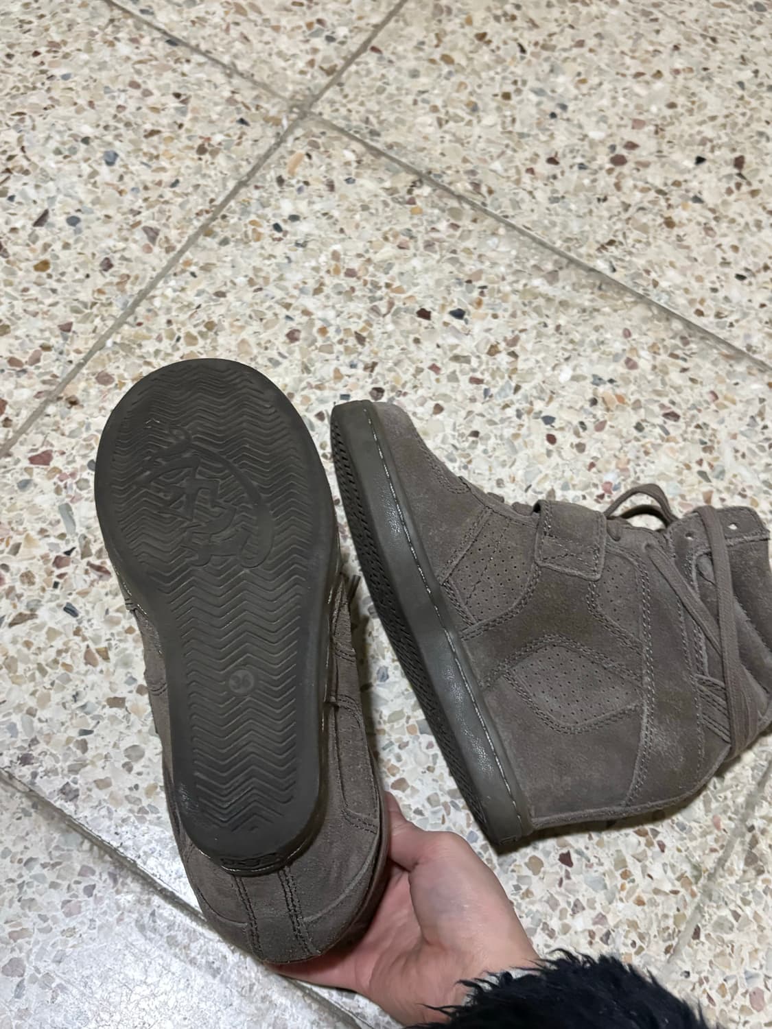 [36] Ash 보위 애쉬그레이 웨지힐 스니커즈 상품이미지5