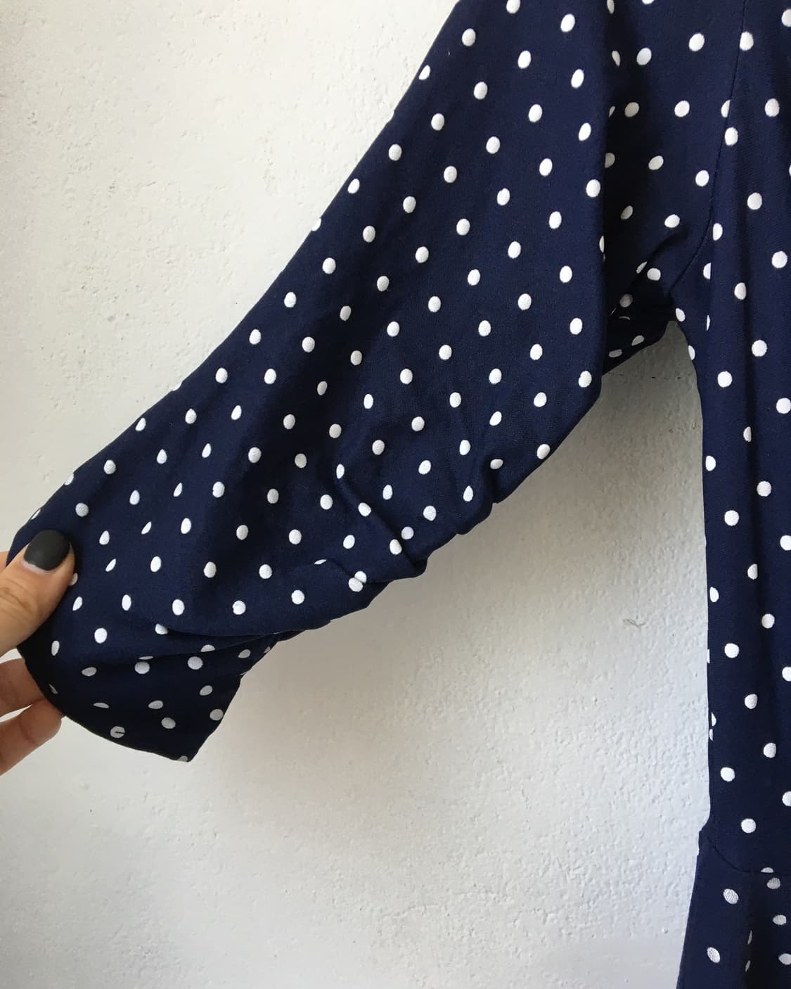 Dot pattern button up dress 상품이미지5