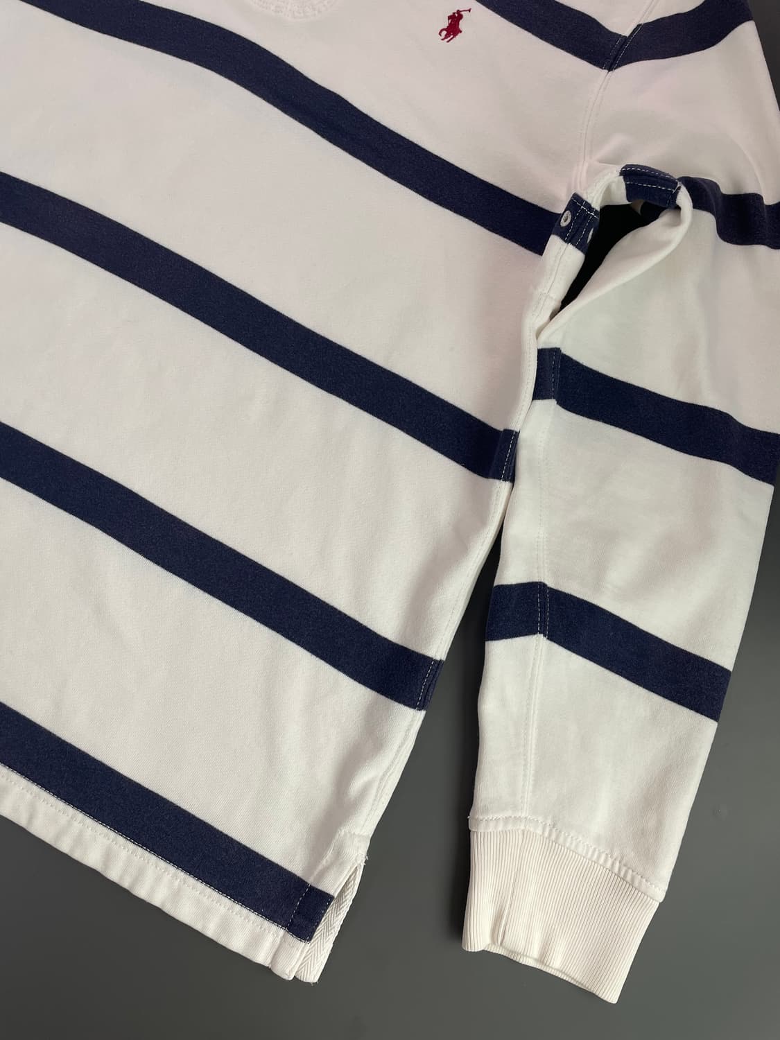 [M] 폴로 랄프로렌 코튼 스트라이프 럭비 티셔츠 상품이미지5