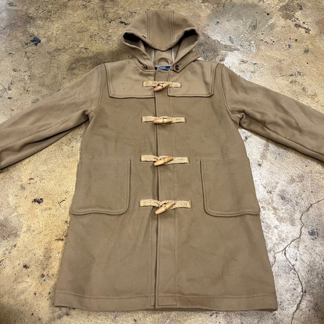 폴로 랄프로렌 브라운 베이지 더플 떡볶이 코트  상품이미지3