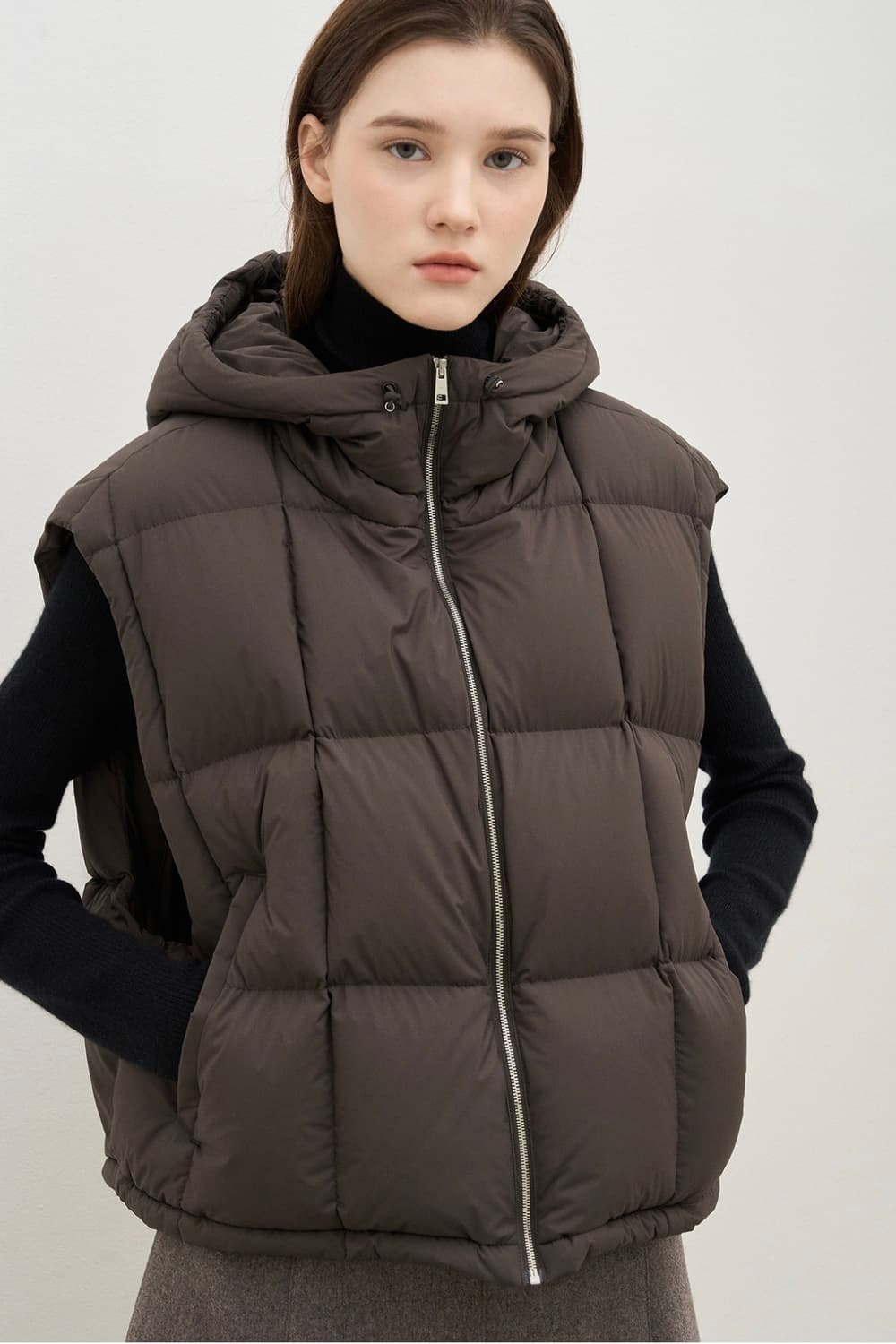 더캐시미어 베스트 다운 패딩 + 스커트 합배송  상품이미지1