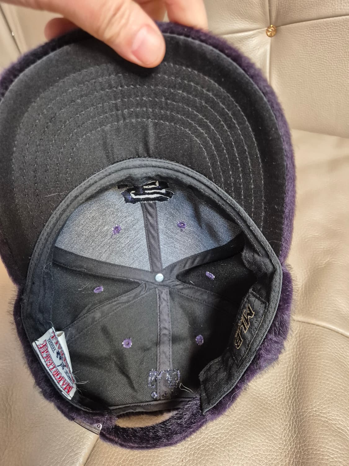 MLB 샌프란시스코 쟈이언츠  인조털 모자 여자 프리 상품이미지4