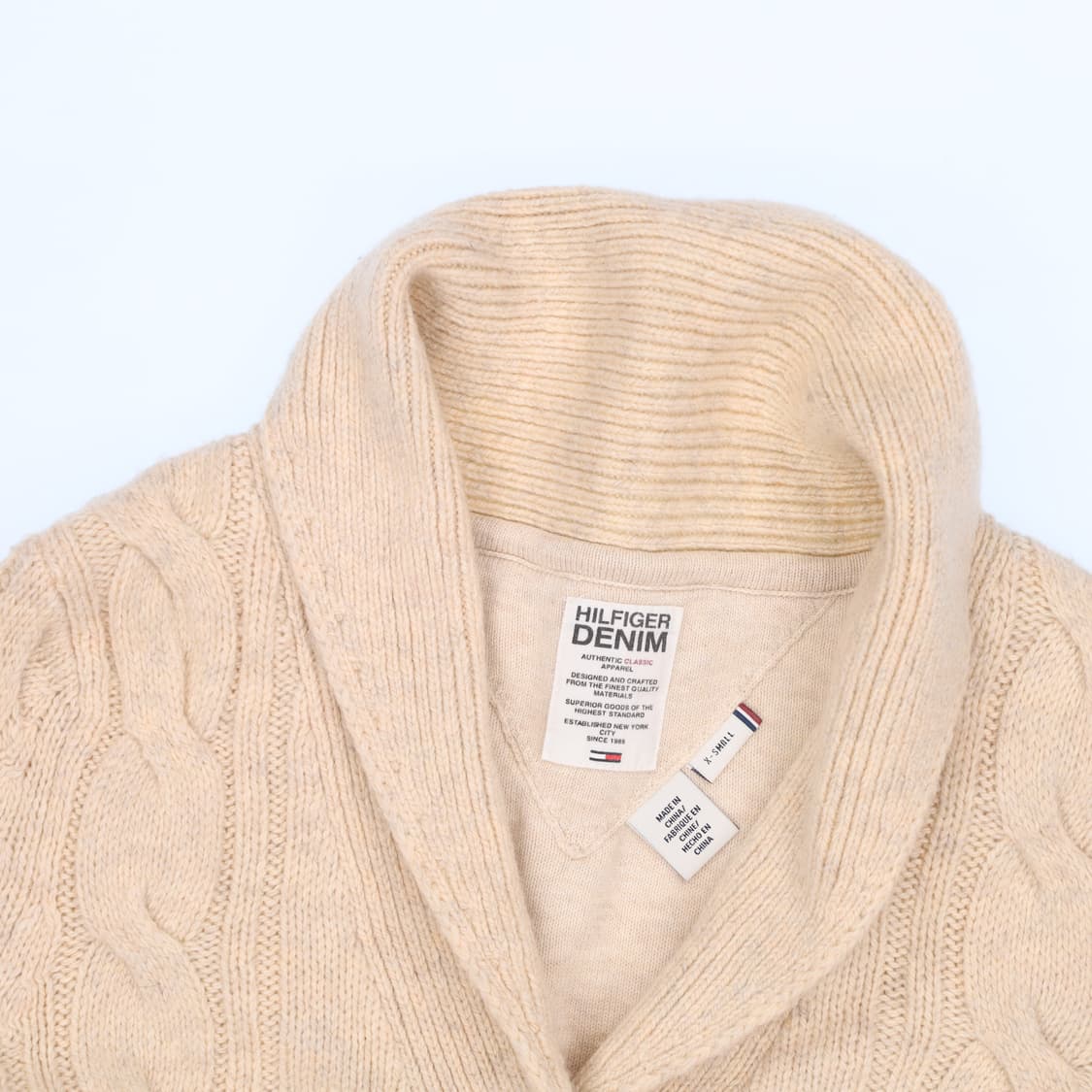 XS 타미힐피거 케이블 숄니트 가디건 0121H1 상품이미지3