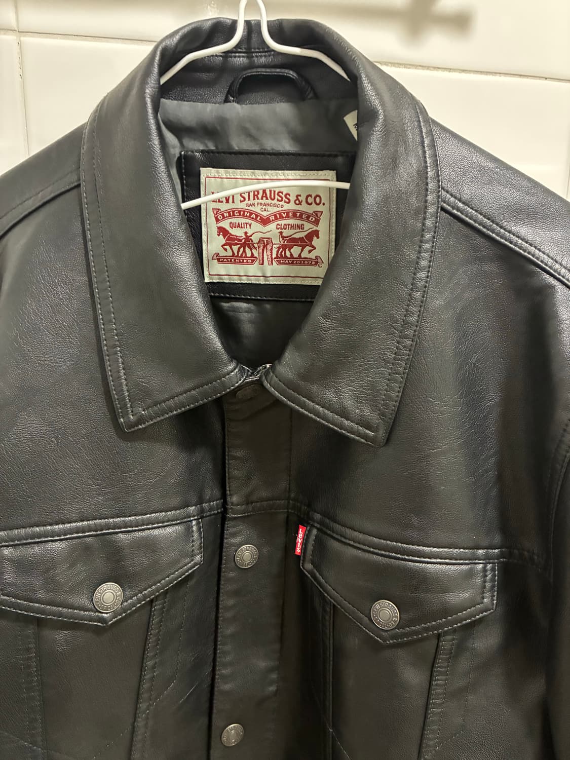 리바이스 레더 트러커 자켓 상품이미지3