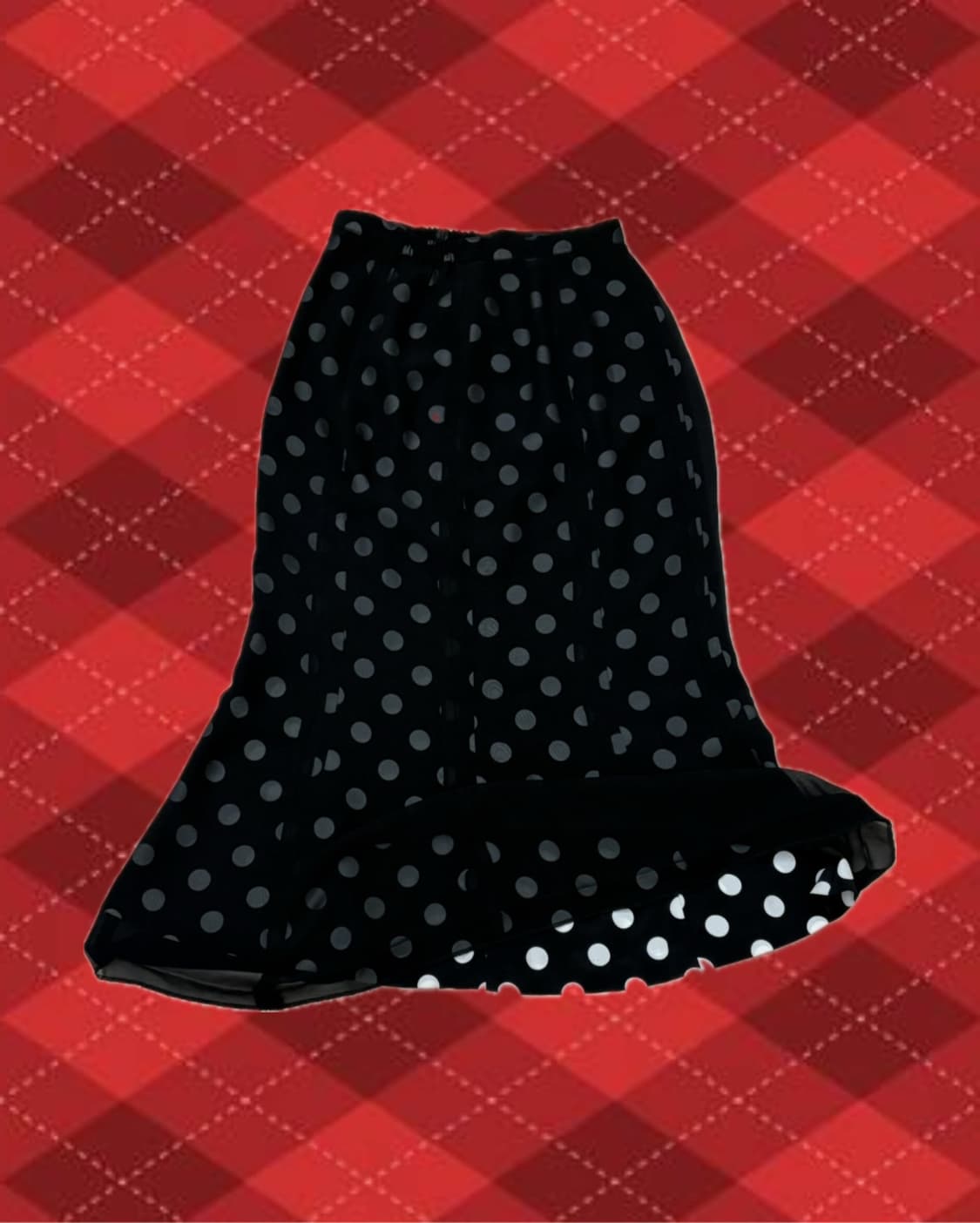 블랙 도트 스커트  상품이미지2