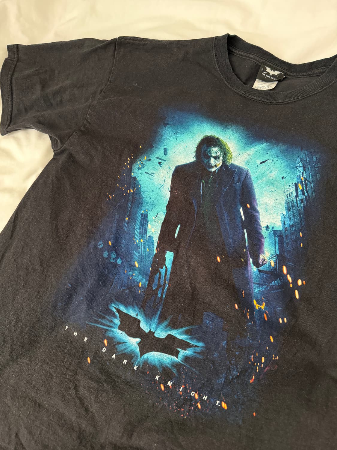 [L] 00‘s 빈티지 다크나이트 프로모션 조커 티셔츠 상품이미지3