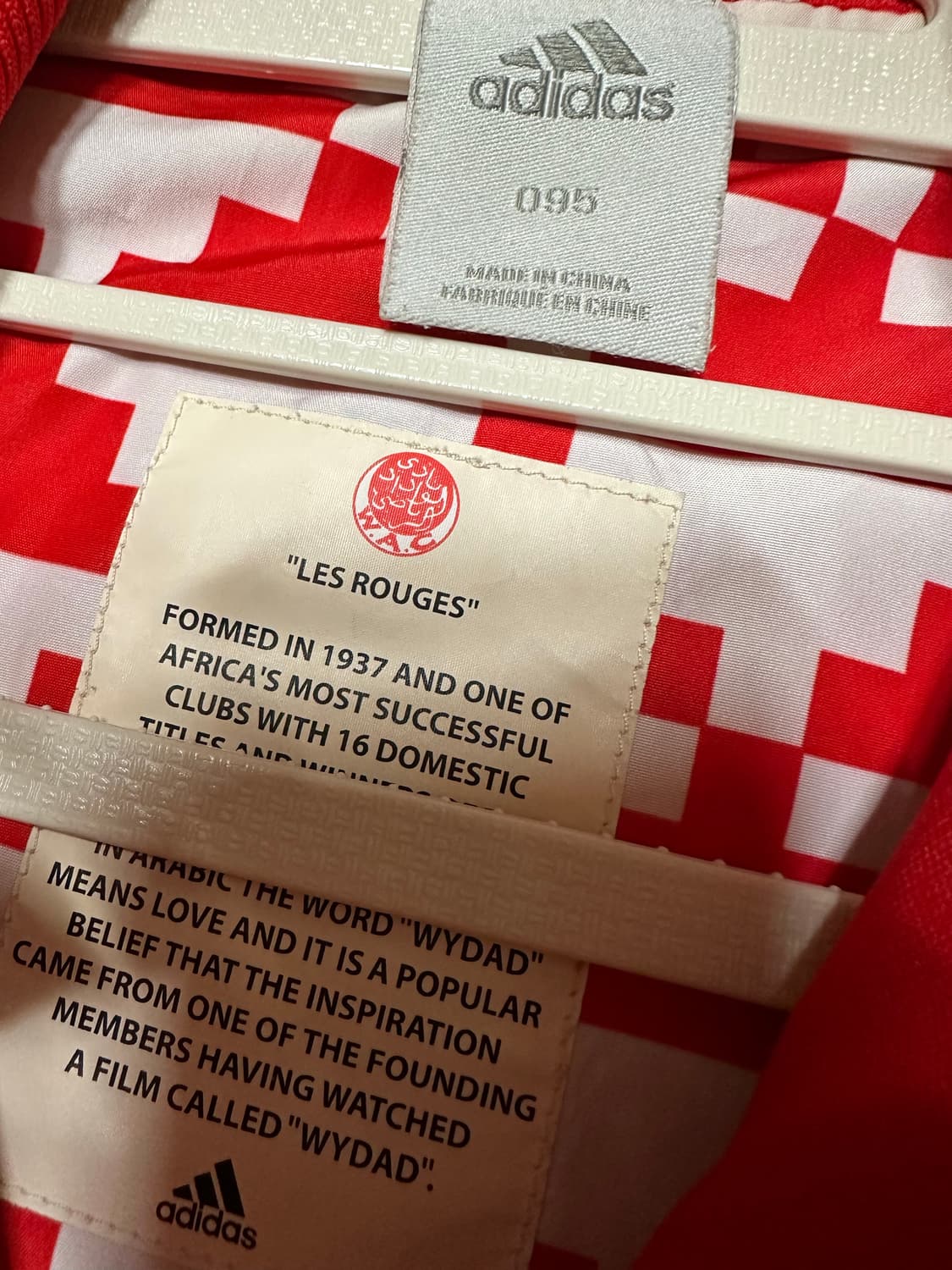 아디다스져지 아디다스 카사블랑카 트랙탑 레드 아디다스 삼선 집업 상품이미지4