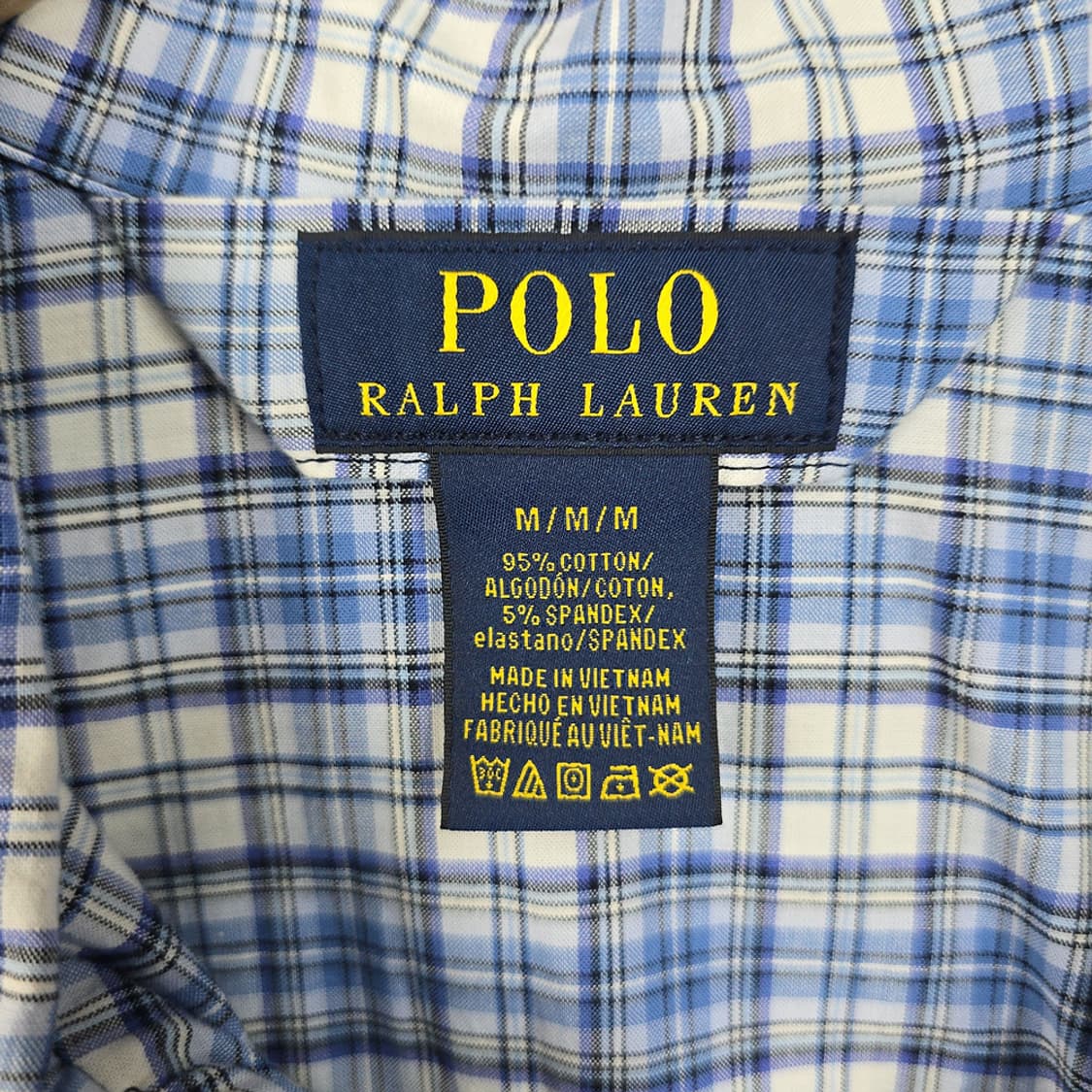 남성 폴로 랄프로렌 Polo 체크 파자마 상의 M 상품이미지6