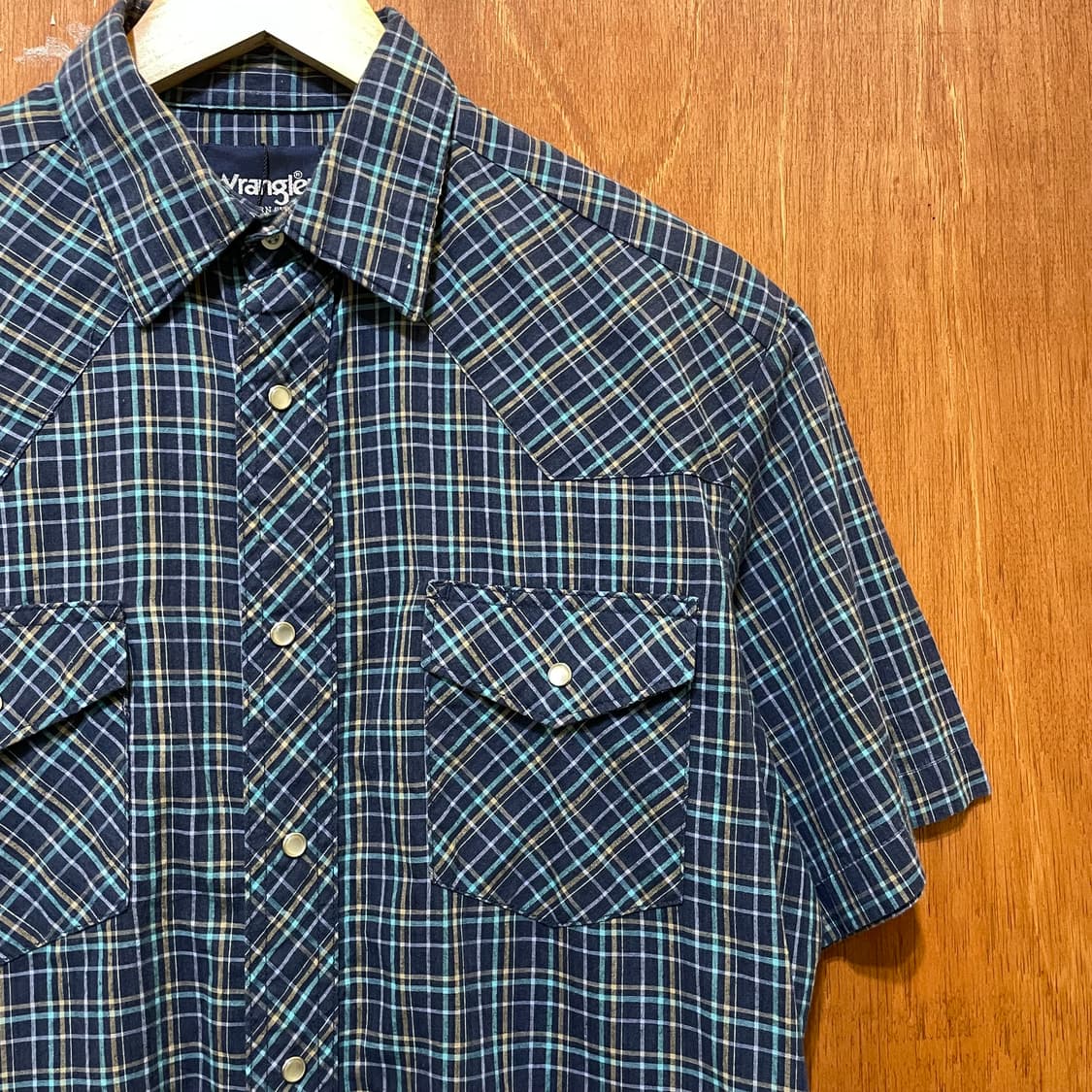 (M) Wrangler 랭글러 체크 웨스턴 반팔 셔츠 상품이미지3
