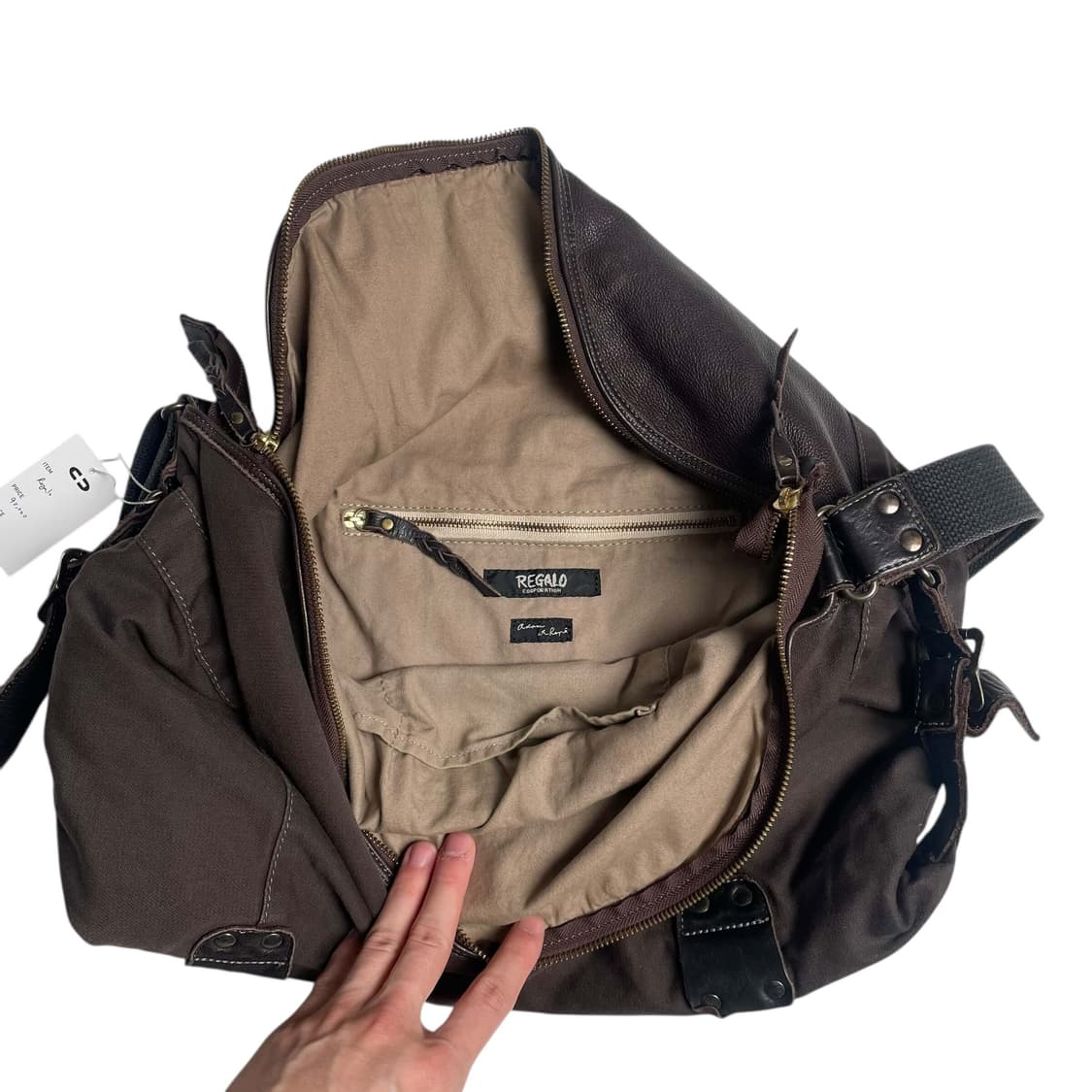 Regalo 레더 코튼 폴드 백 상품이미지9