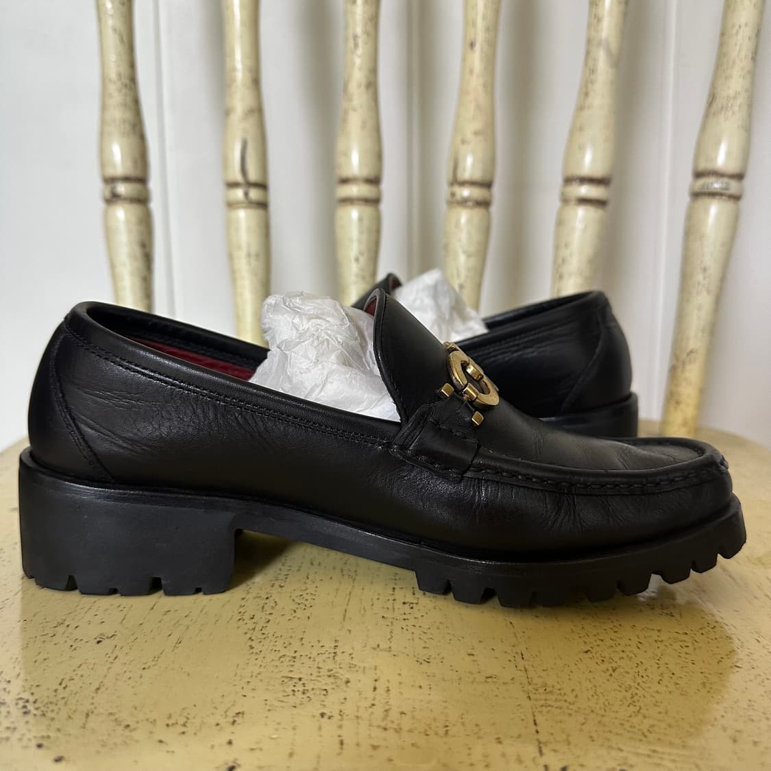 235 페라가모 여성 로퍼 블랙 상품이미지7