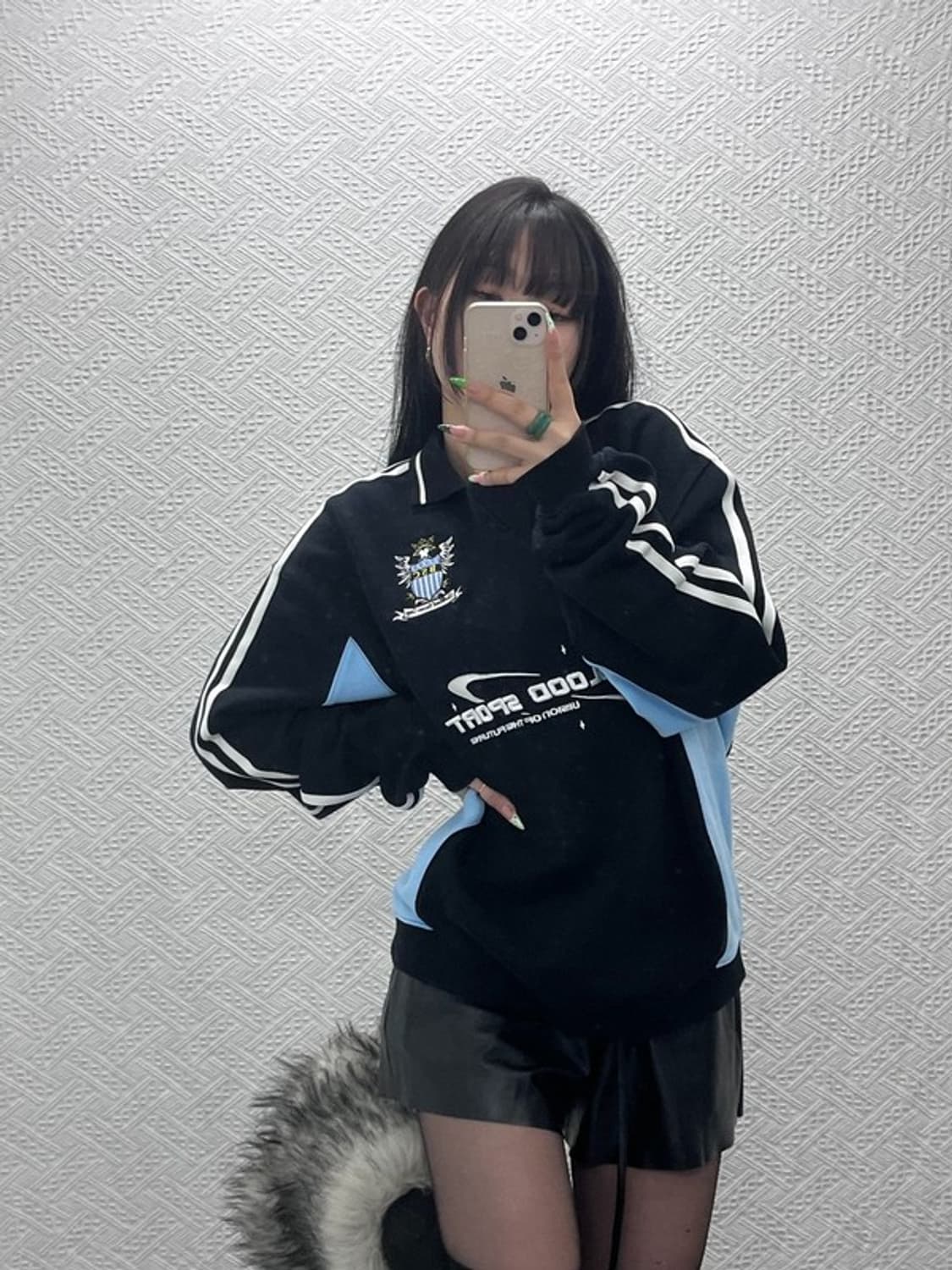 배드블러드 블록코어 싸커 캠프 패널 오버핏 맨투맨 M C09065 상품이미지1