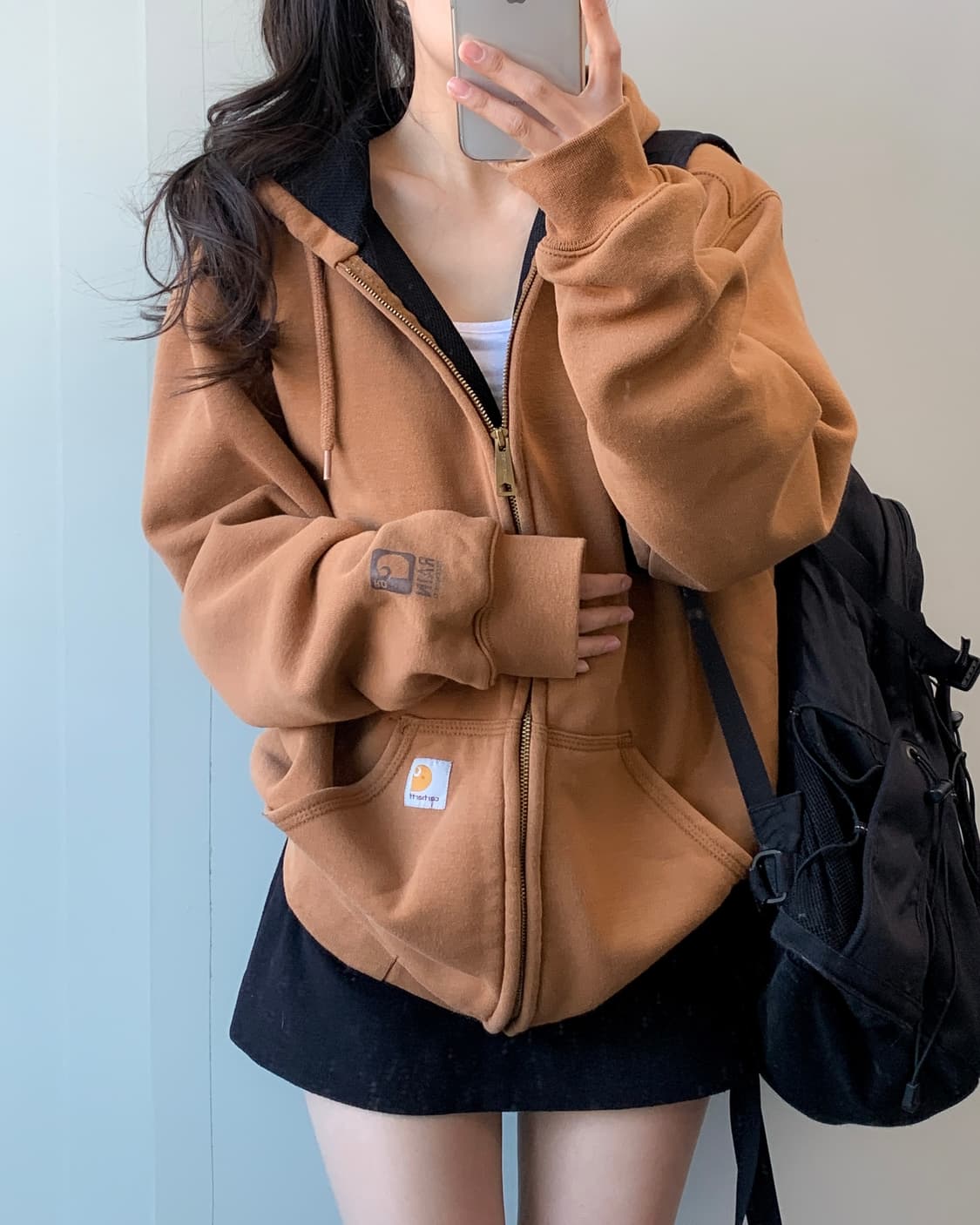 칼하트 써멀 후드집업 상품이미지1