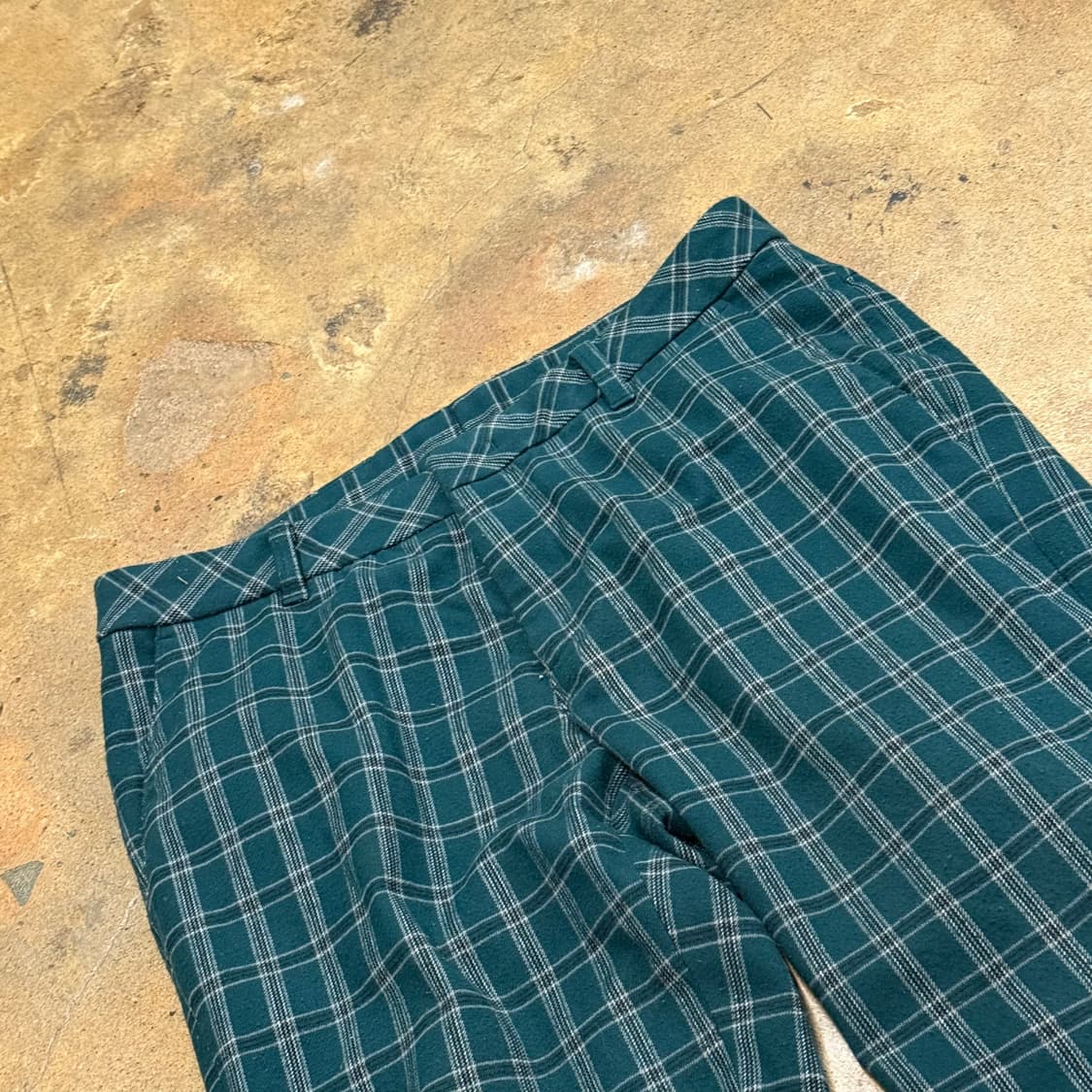 [정품] 타이틀리스트 체크무늬 그린색 바지 b17 상품이미지1