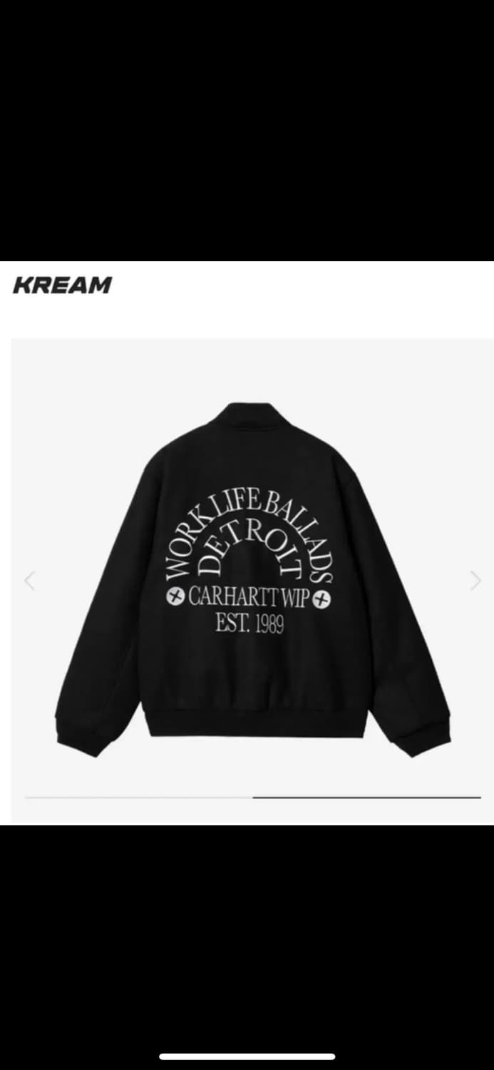 칼하트 WIP 워크 바시티 봄버 자켓 M 상품이미지1