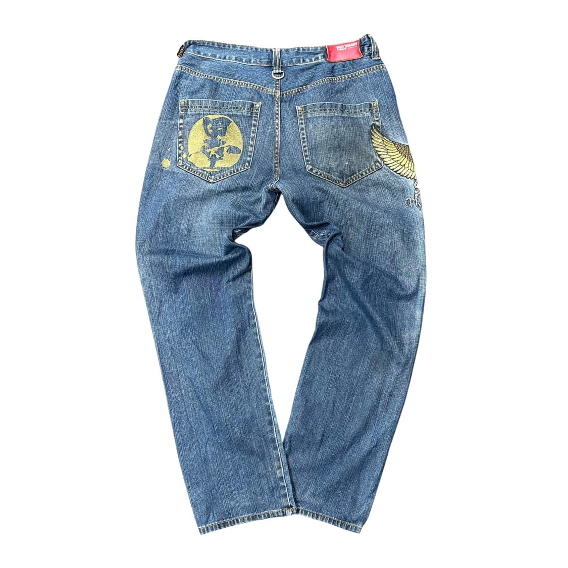 (33) 오사카 빅트레인 자수 디테일 데님 팬츠 made in Japan 상품이미지1