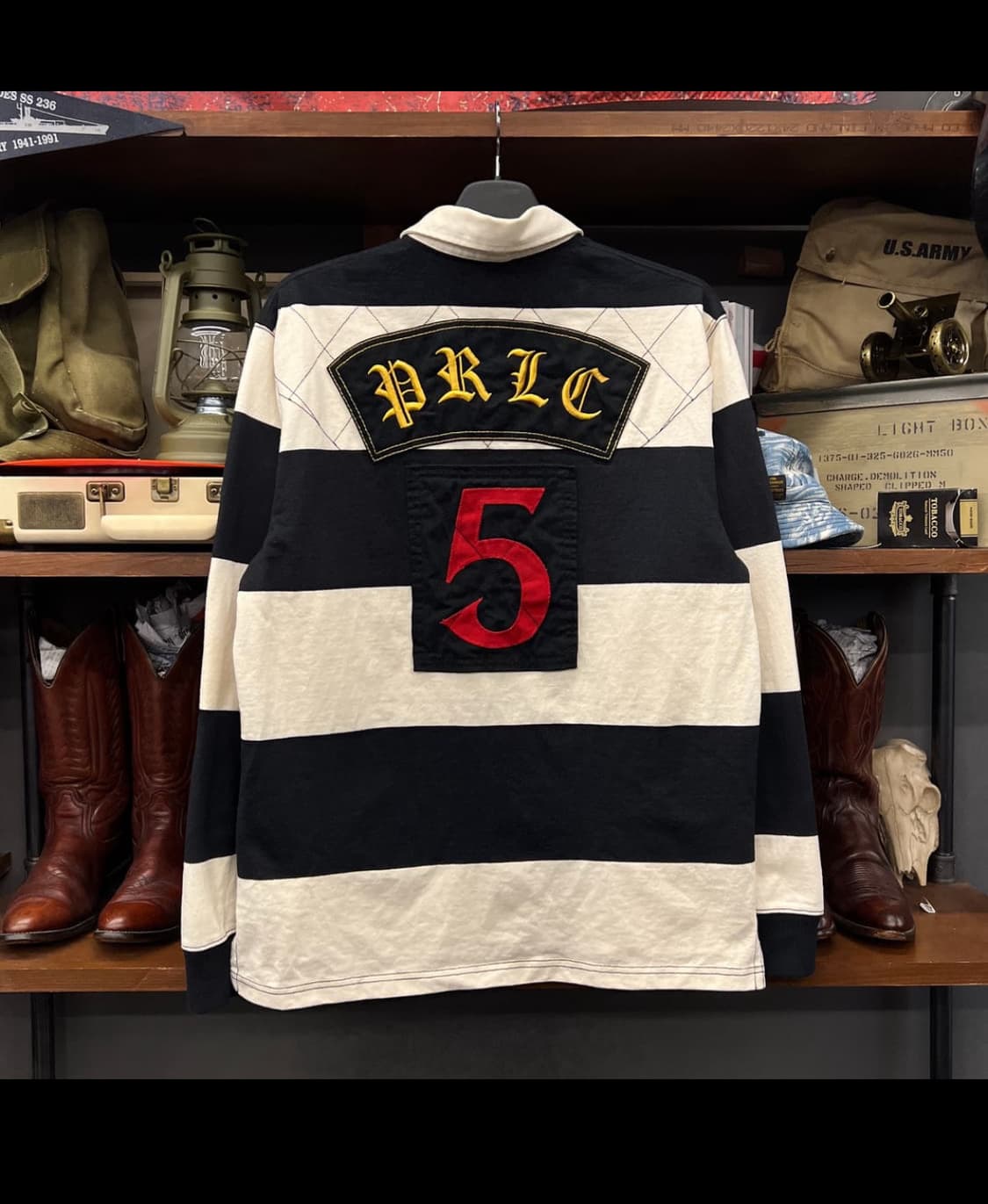 폴로 랄프로렌 빅로고 스트라이프 럭비티 L 상품이미지2