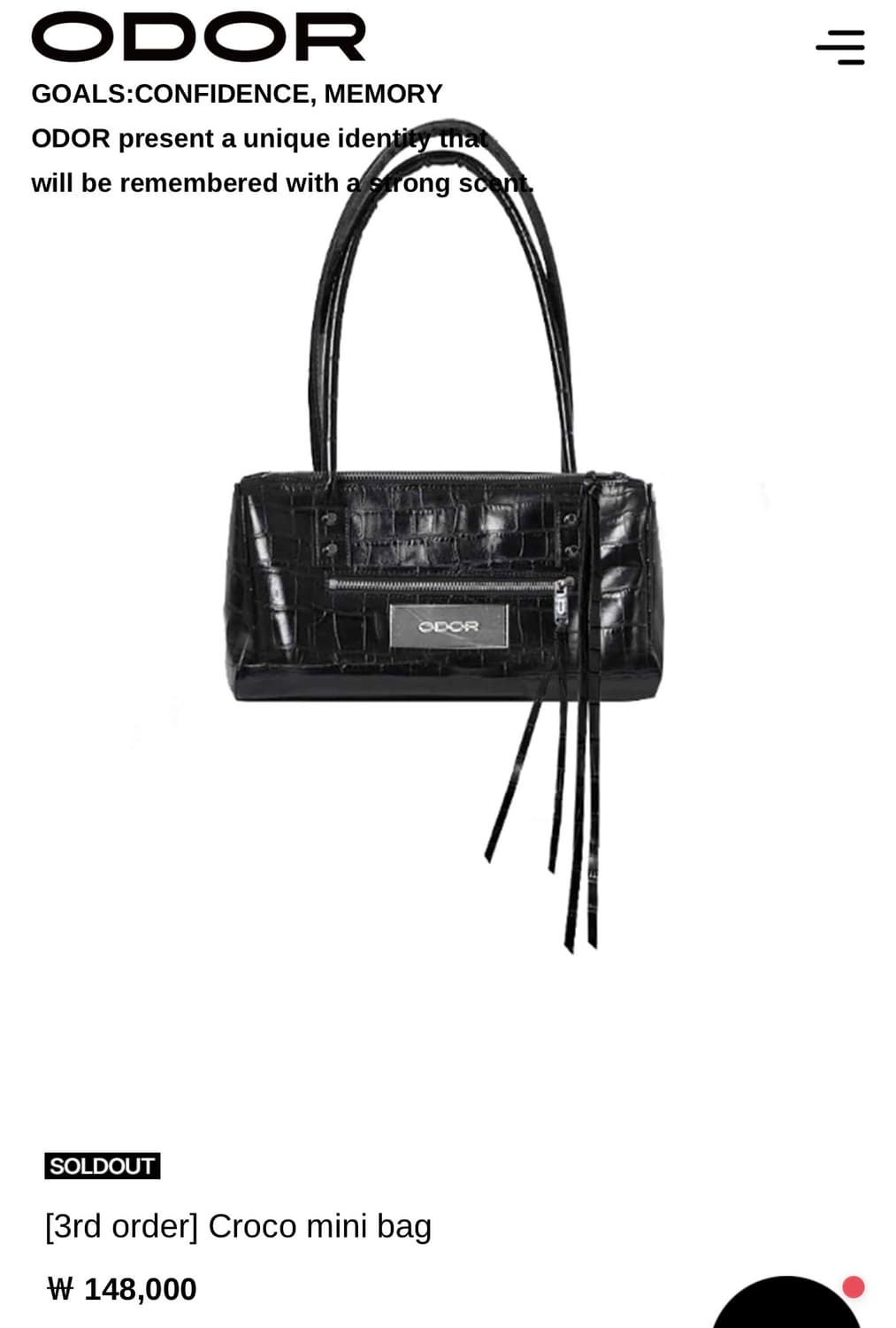 오도어 크로코 미니 가방 croco mini bag 상품이미지1