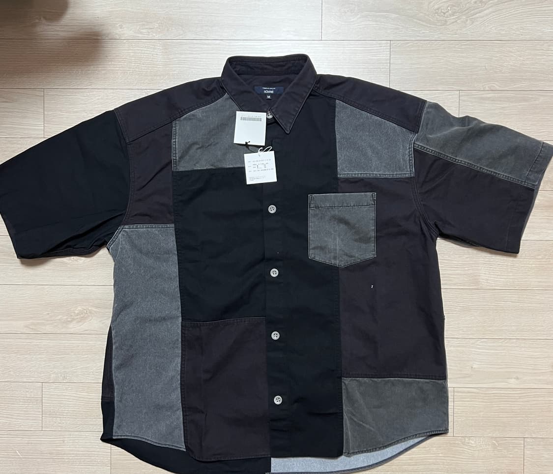 [M]꼼데가르송 옴므 26ss 패치워크 셔츠 HQ-B019-051 상품이미지3
