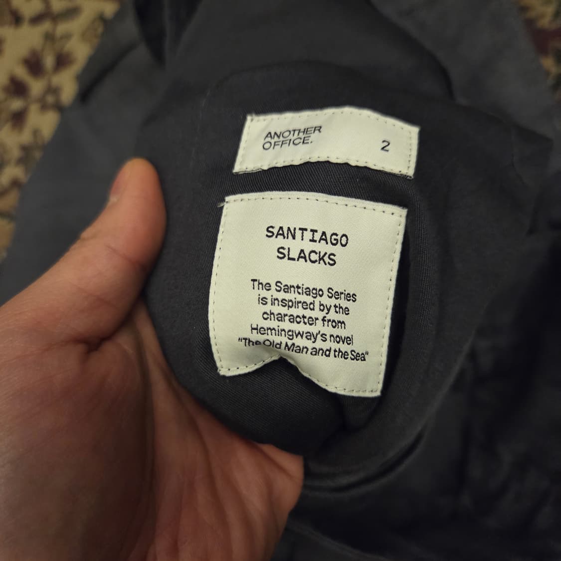 어나더오피스 산티아고 슬랙스 그레이 2사이즈 상품이미지3