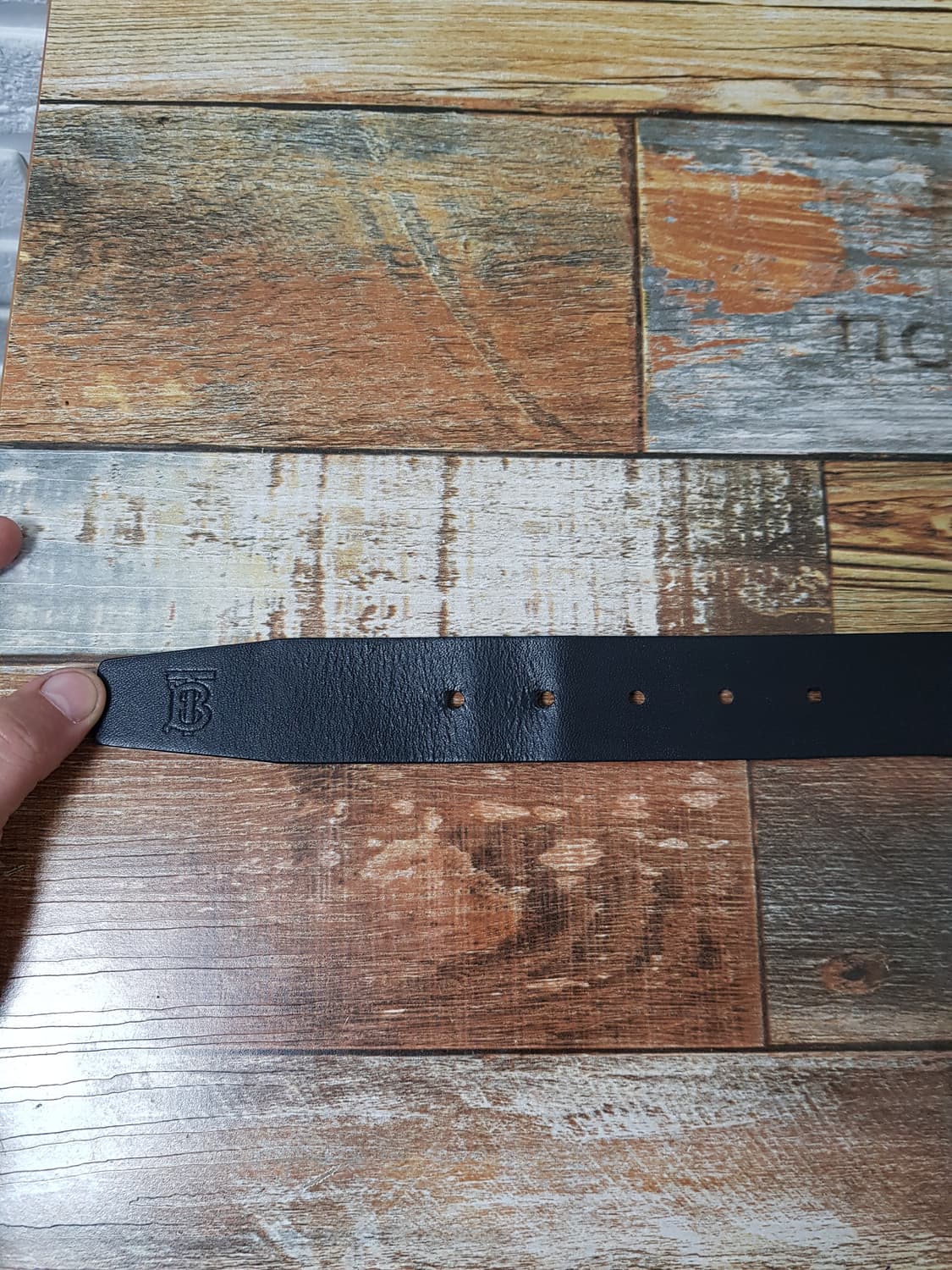[36~40/정품] 버버리 체크레더 남성벨트 상품이미지6