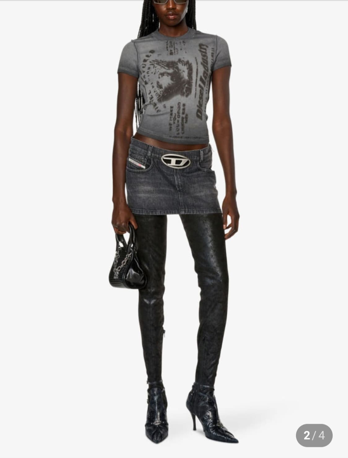 디젤 미니 스커트 A114550CKAH 상품이미지2