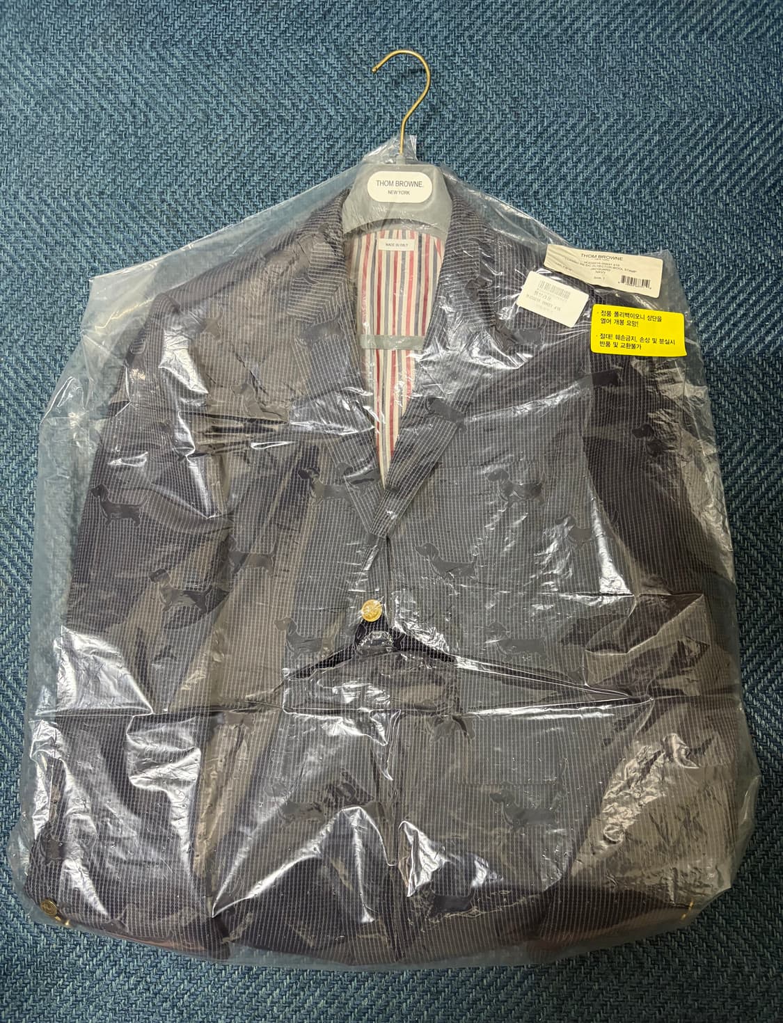 톰브라운 헥터자수 네이비 울자켓 1사이즈 상품이미지1