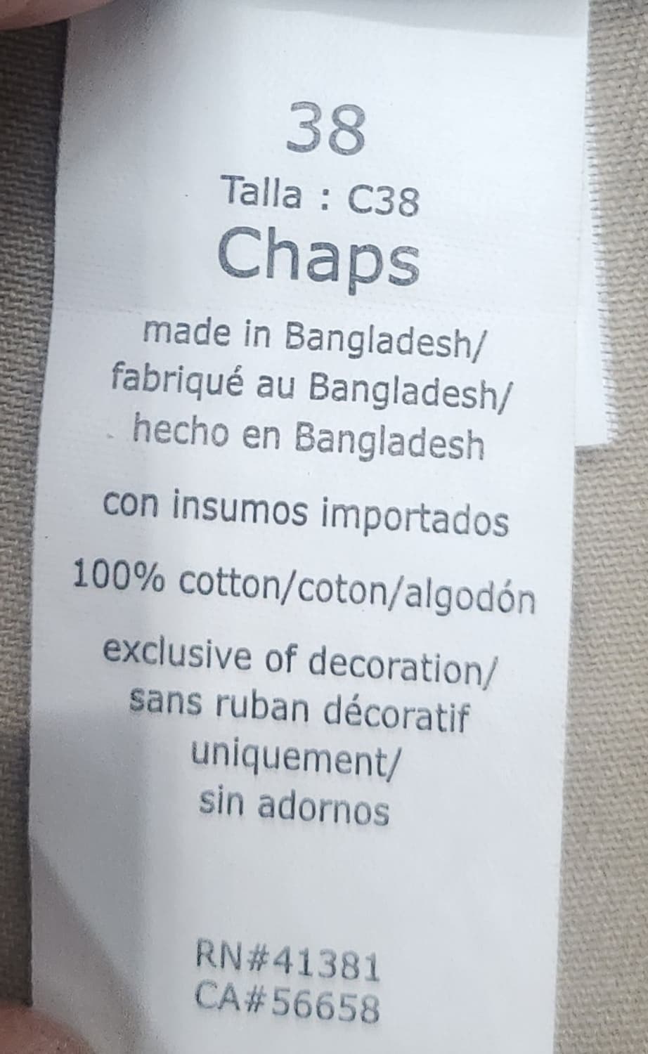 챕스 랄프로렌 bird 자수 치노 반바지 38사이즈 상품이미지7