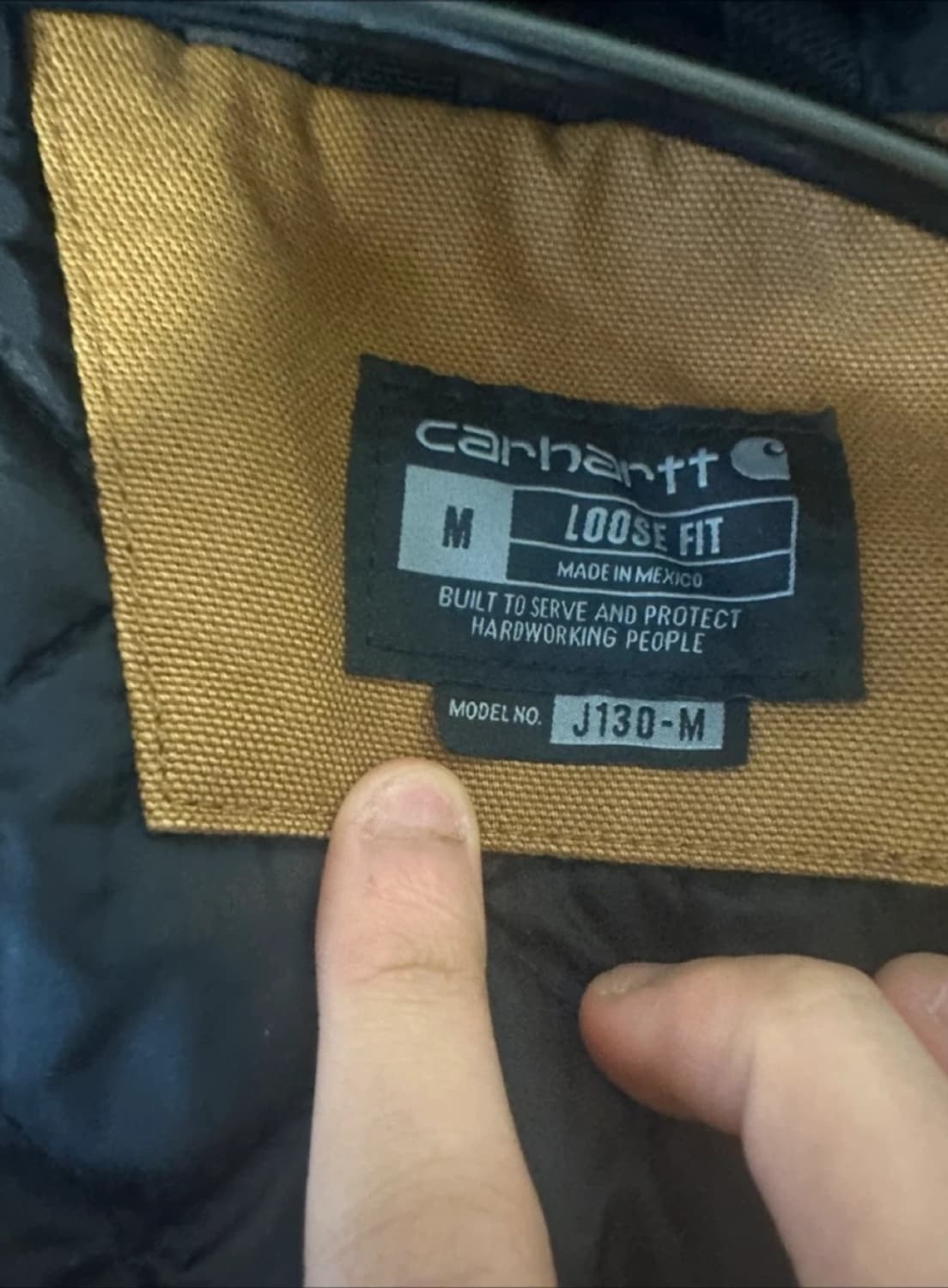 칼하트 j130 샌드스톤 워시드 덕 액티브 워크 자켓 상품이미지2