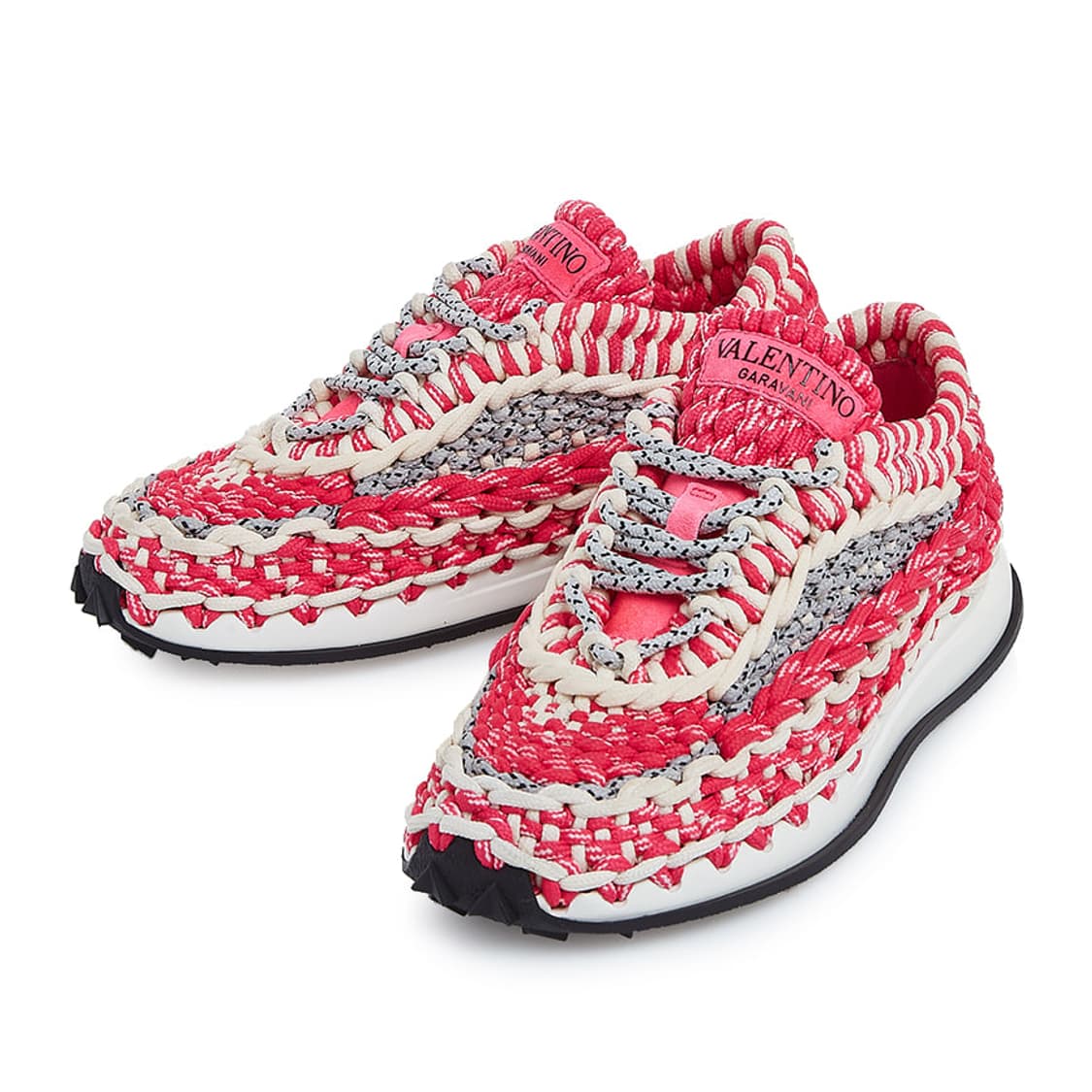 발렌티노 가라바니 여성 크로쉐 스니커즈 핑크 36.5 상품이미지5
