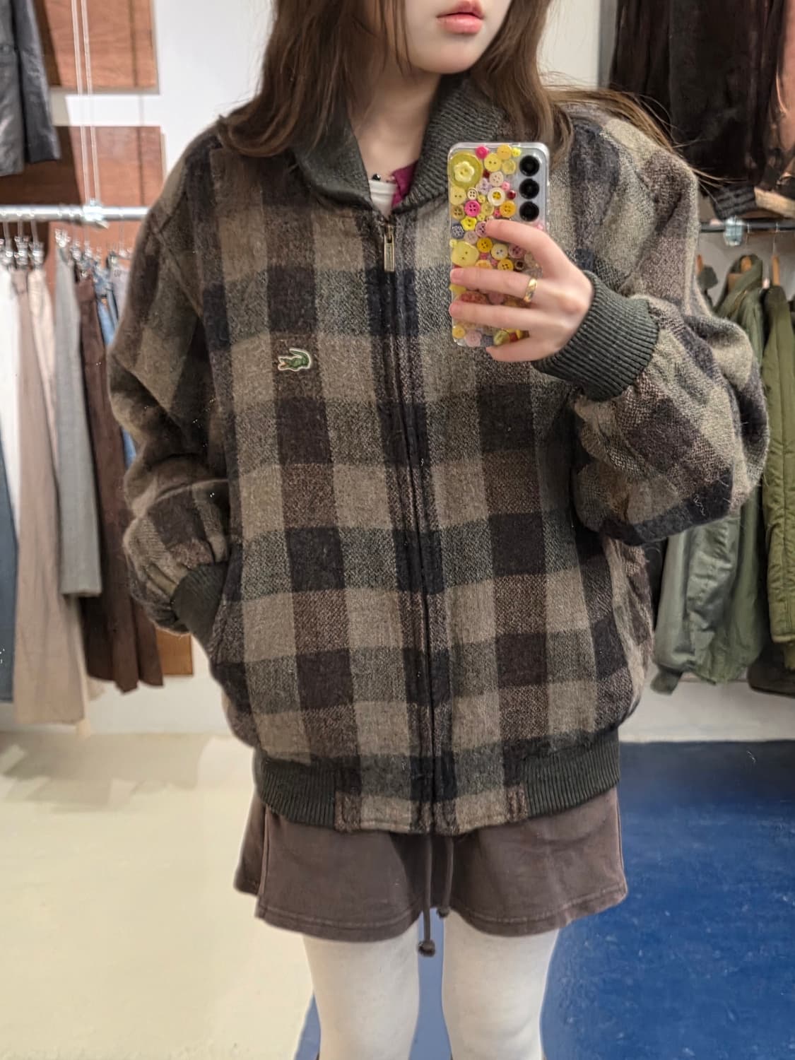 1990s Lacoste 라코스테 울 블루종 자켓 상품이미지1