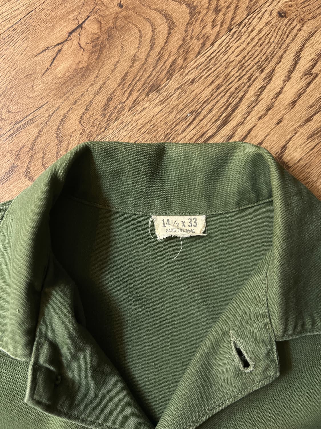 [M]60's 오리지널 U.S ARMY OG-107 밀리터리 셔츠 상품이미지2