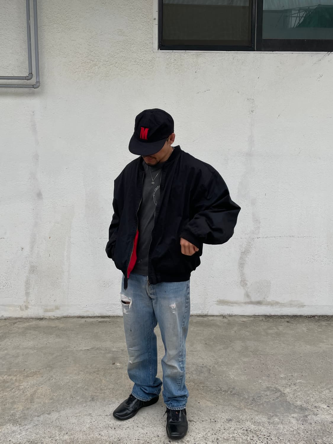 90s Marlboro Reversible Bomber Jacket 상품이미지5