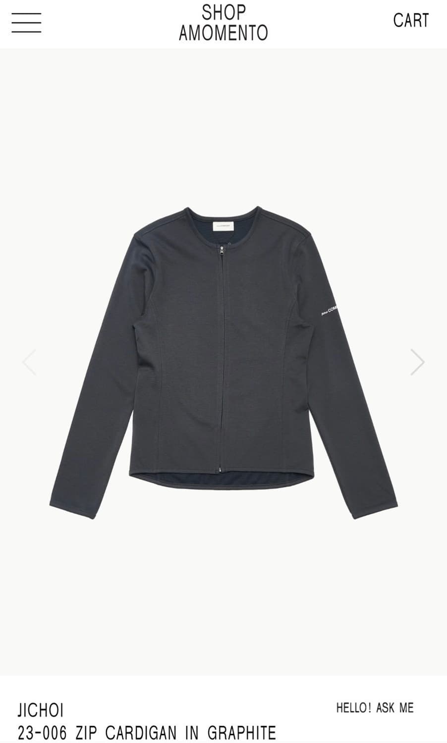 지초이 컴포트 23-006 집업 가디건 상품이미지1