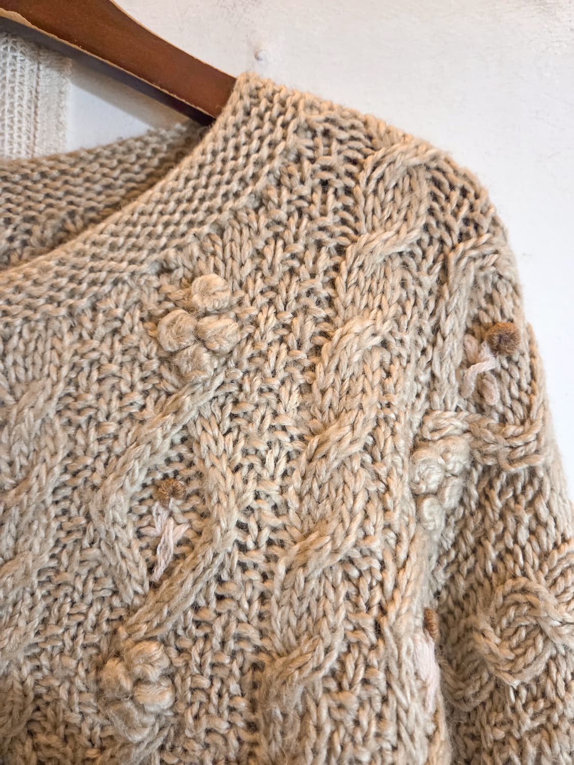 꽃자수 폼폼이 가디건 상품이미지4