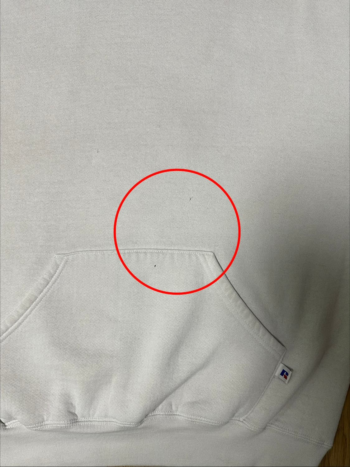 90s 빈티지 러셀 후드 화이트 L 상품이미지8