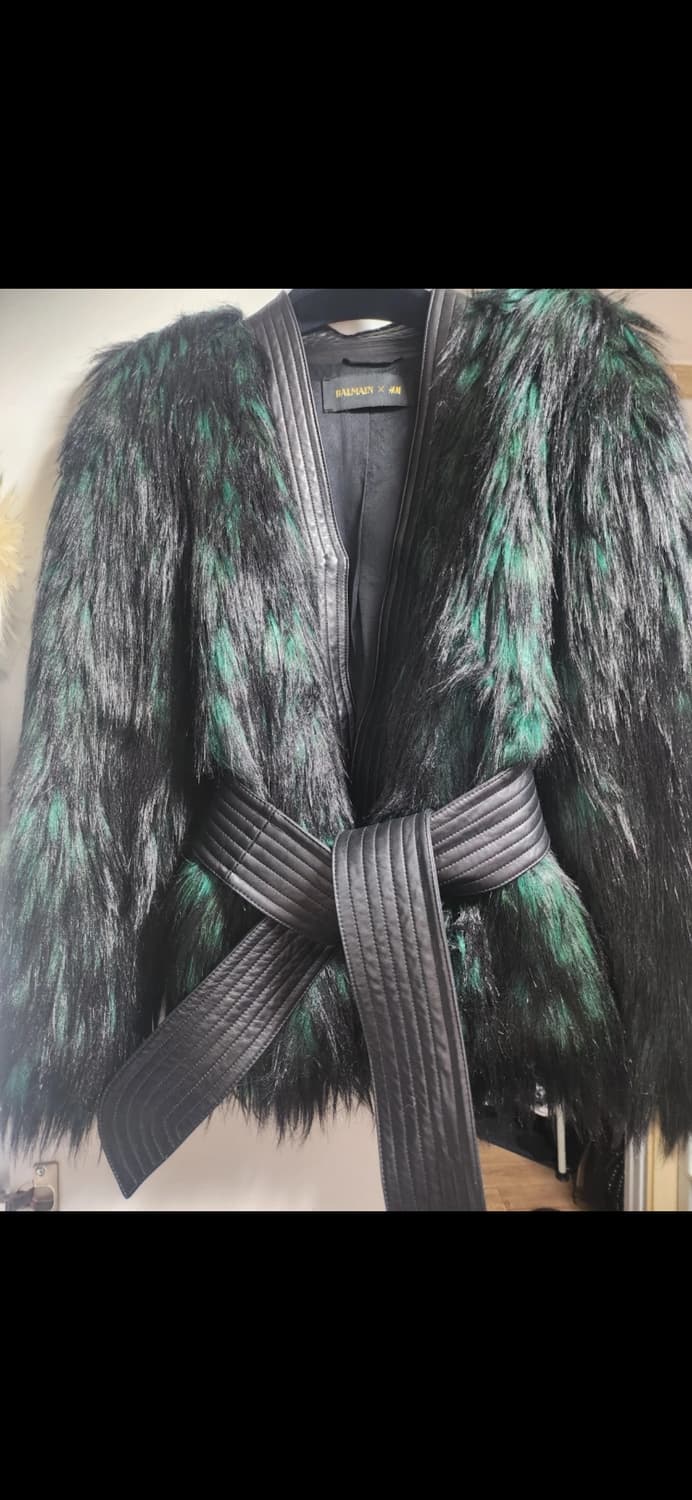 발망 h&m 퍼자켓 상품이미지2