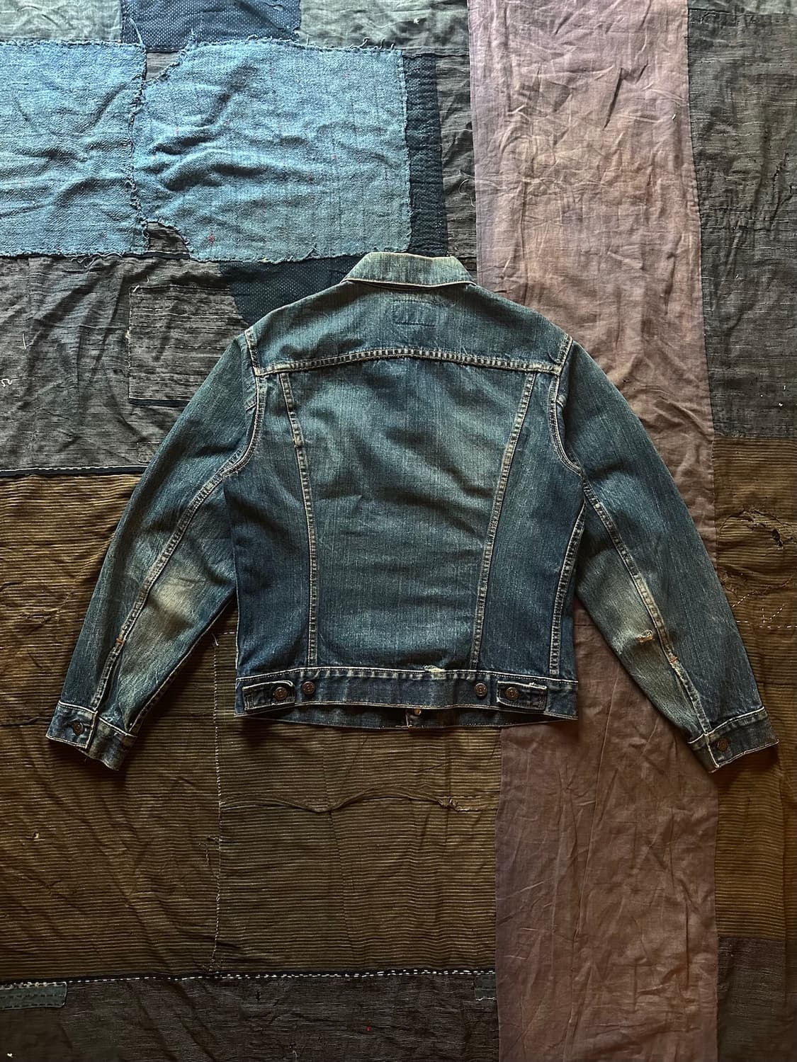 60s USA Levis 70505 Big E Denim Jacket 상품이미지6