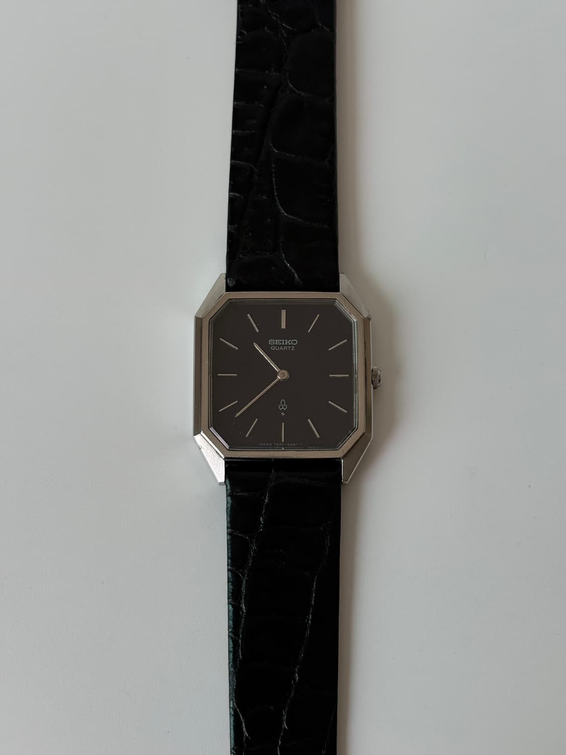 1980s Chariot Navy Dial Tank Quartz 상품이미지2