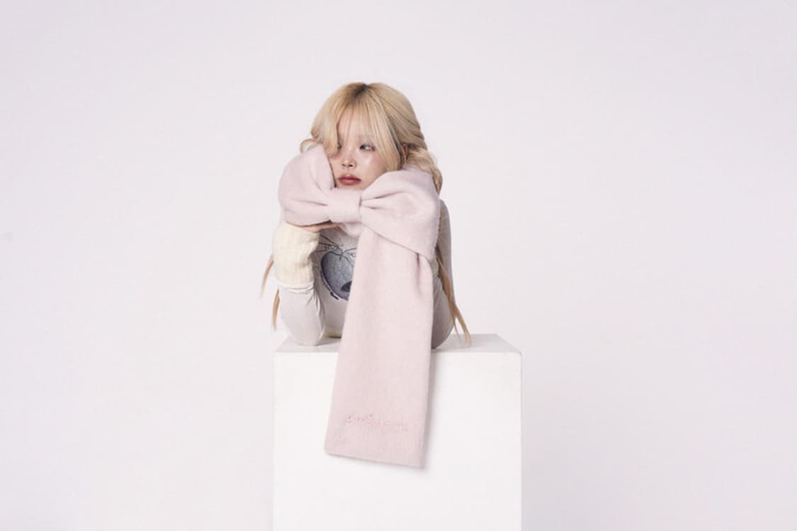 핀쿠노마루 리본 목도리 머플러 상품이미지2