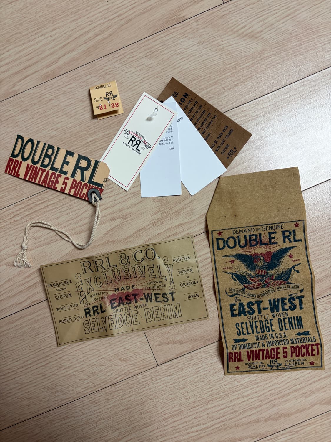 (31x32) RRL 빈파포 이스트웨스트 더블알엘 빈티지파이브포켓 데님 상품이미지7