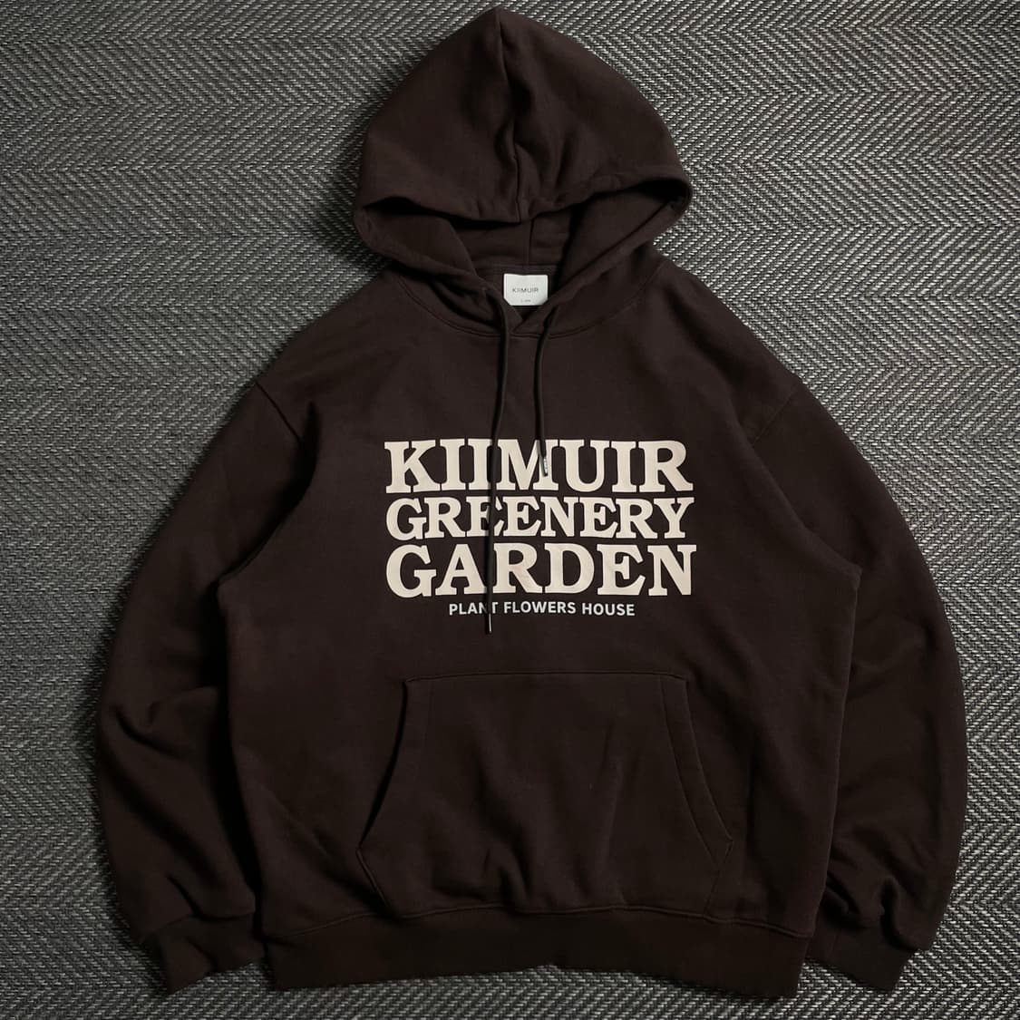 KIIMUIR 레터링 빅로고 박시핏 후드 티셔츠 y 4727 상품이미지2