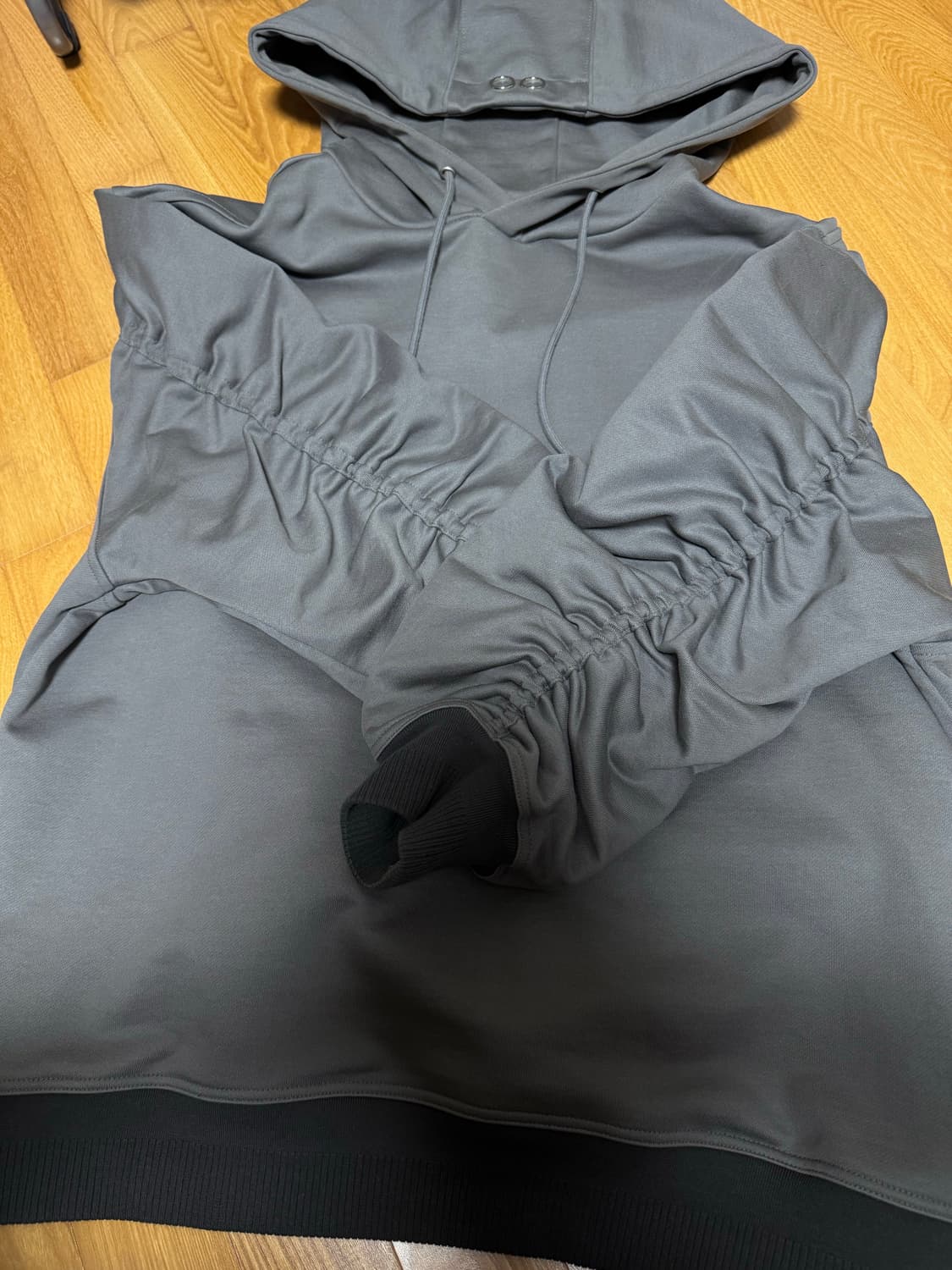 송지오옴므 셔링 후드 판매 상품이미지2