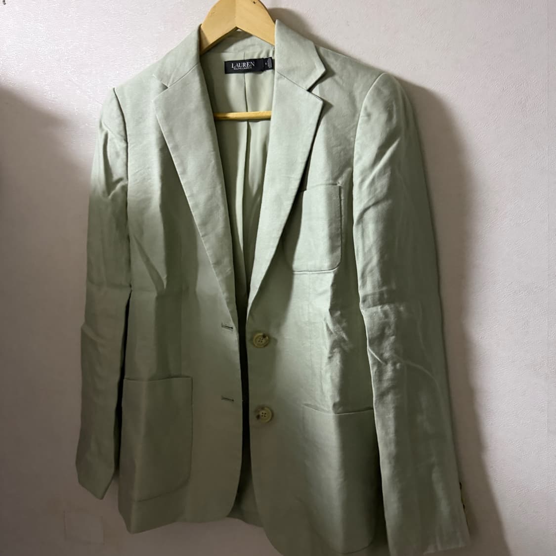 로렌 랄프로렌 블랙라벨 여성 린넨 자켓 라이트 그린 4(66) 상품이미지10