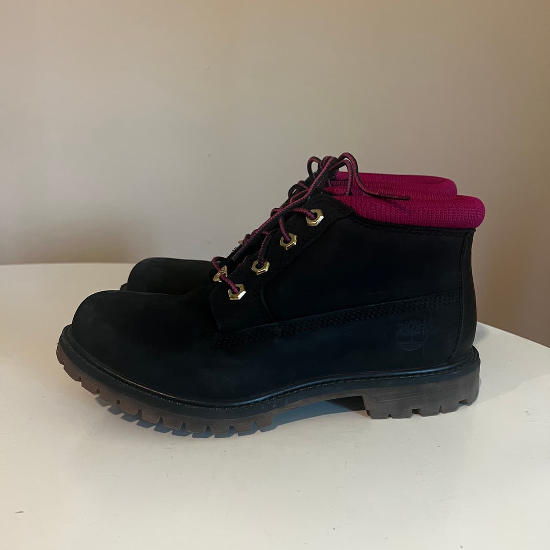 팀버랜드 넬리 추카 부츠 블랙 핑크 상품이미지2