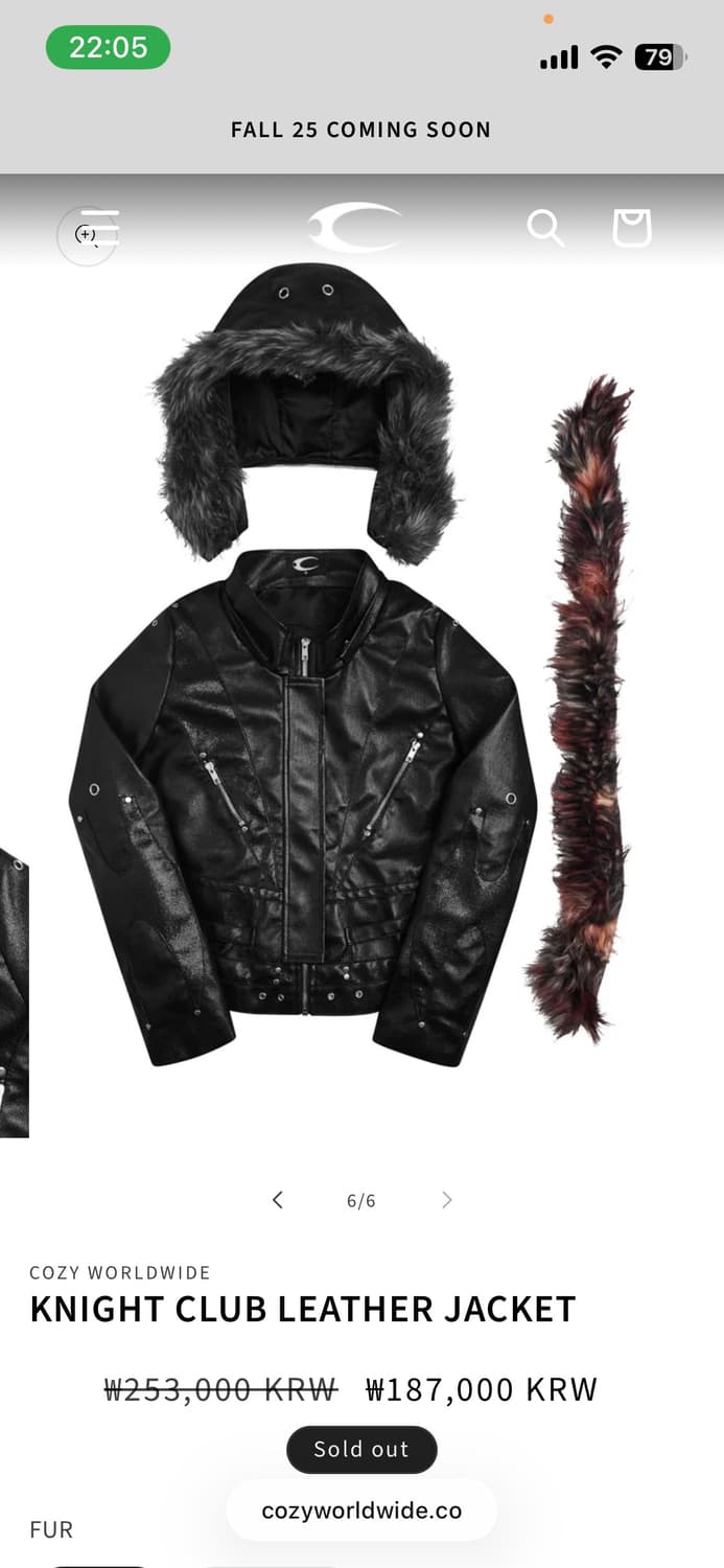 cozyworldwide 코지월드와이드 레더 자켓 상품이미지6