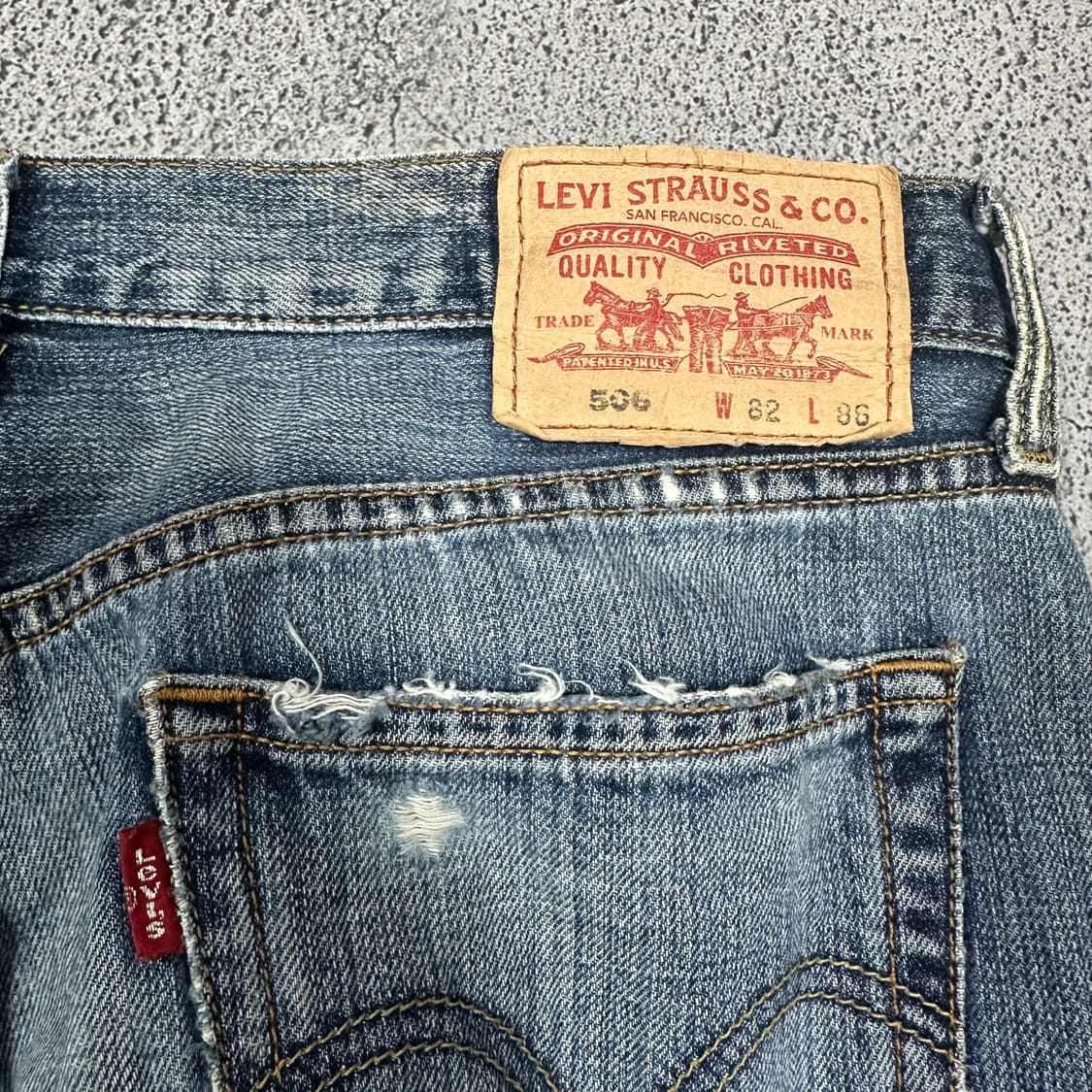  (바배) 리바이스 506 데님 팬츠 상품이미지3