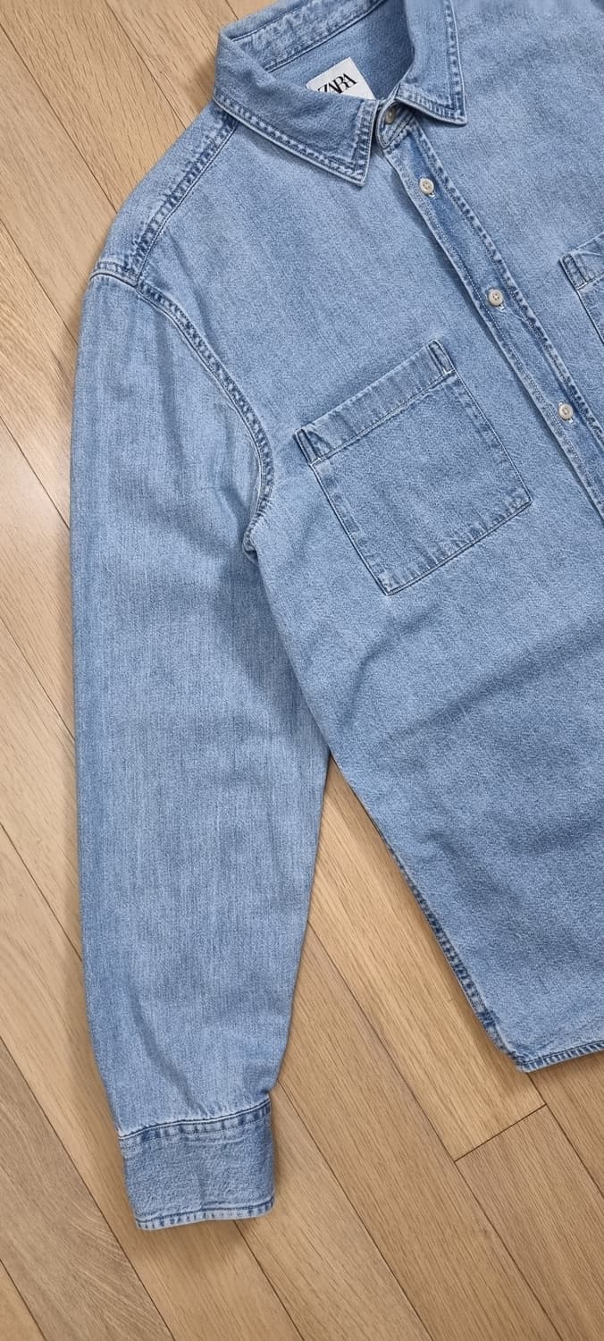 ZARA 자라 투포켓 데님 셔츠 L _ 남성 상품이미지3