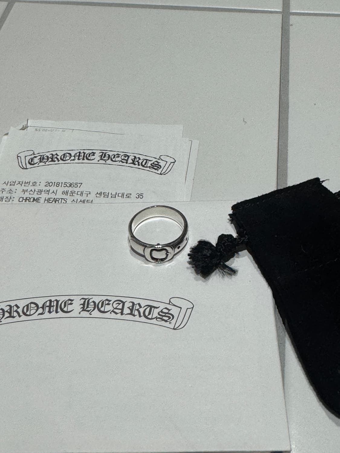 크롬하츠 건슬링어 스몰 벨트링 us 9 상품이미지1