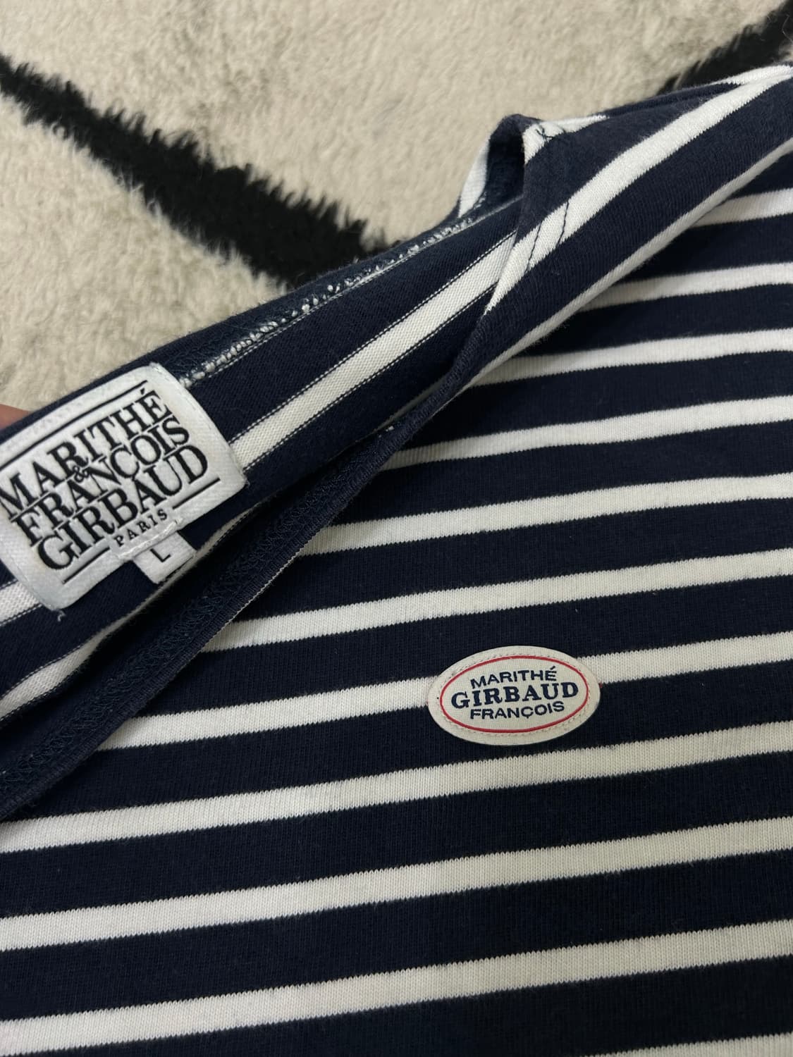 [L]마리떼 프랑소와저버 스트라이프 긴팔/짙은네이비 상품이미지6